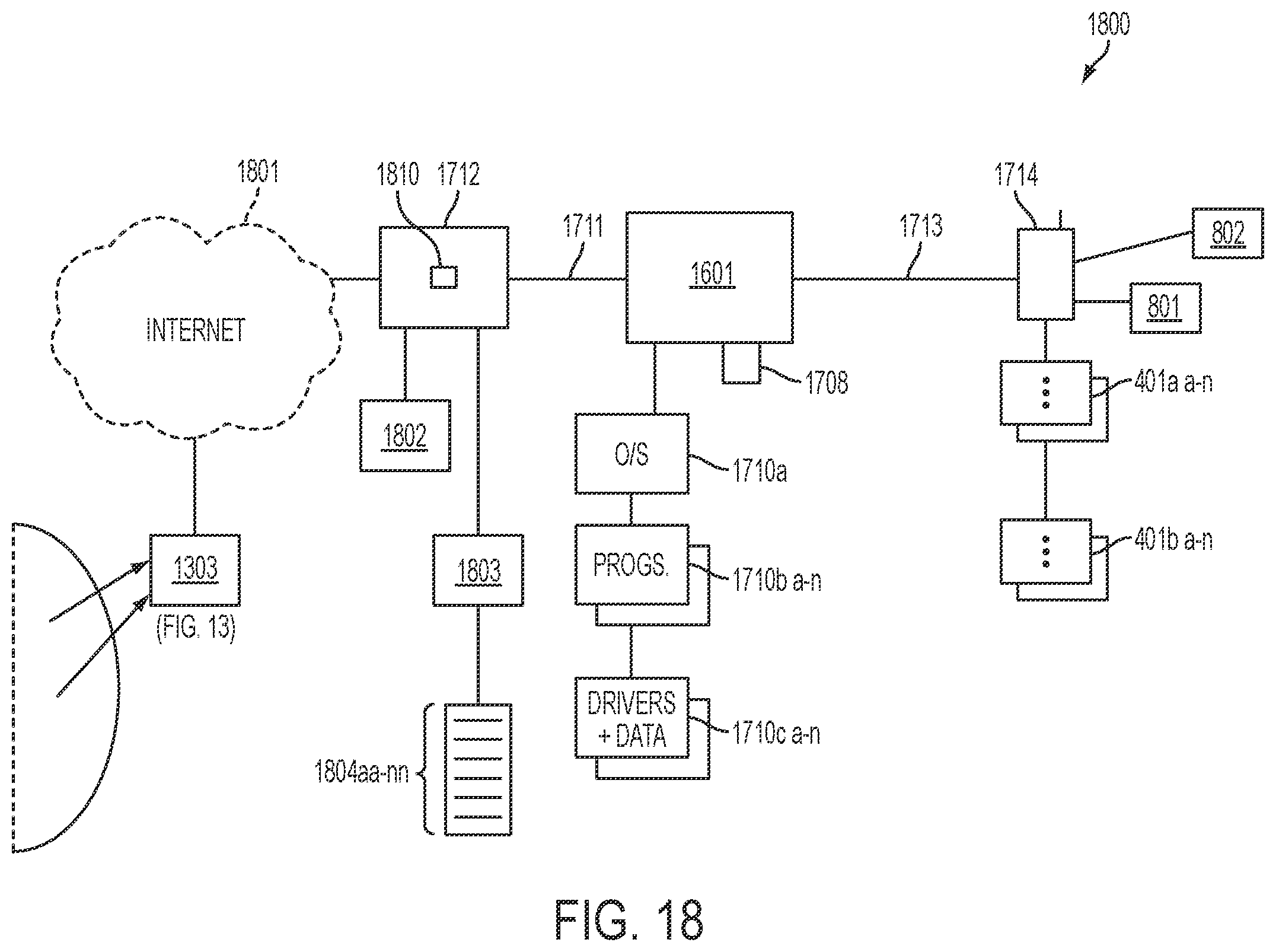 Patent US11815991 Figure 18 – Systems and methods to reprogram mobile devices including a cross-matrix controller to port connection