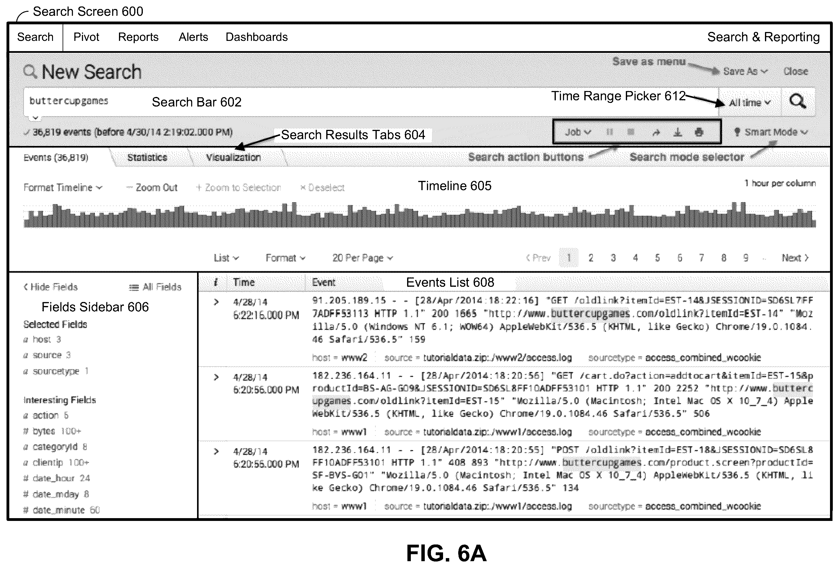 Patent US11818018 Figure 6 – Configuring event streams based on identified security risks