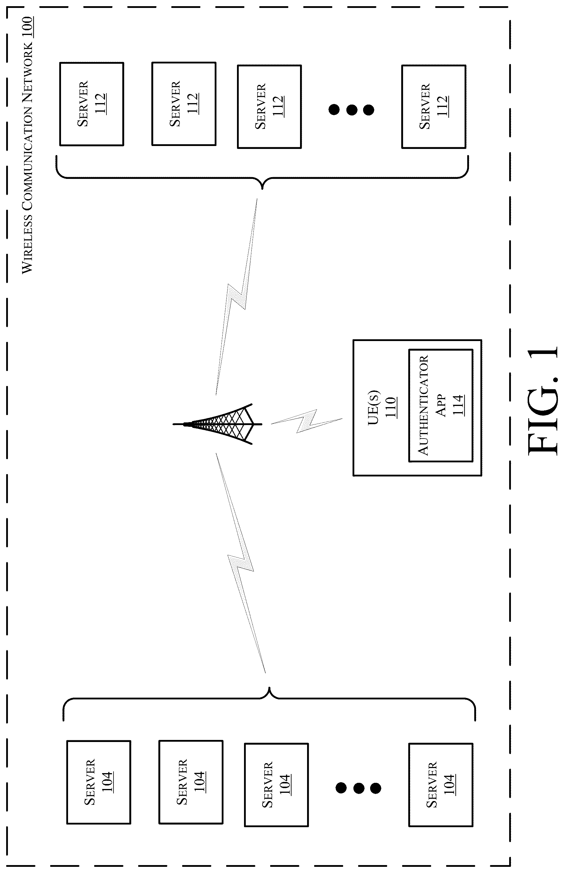 Patent US11818143 Figure 1 – Authenticator application for wireless communication devices and networks