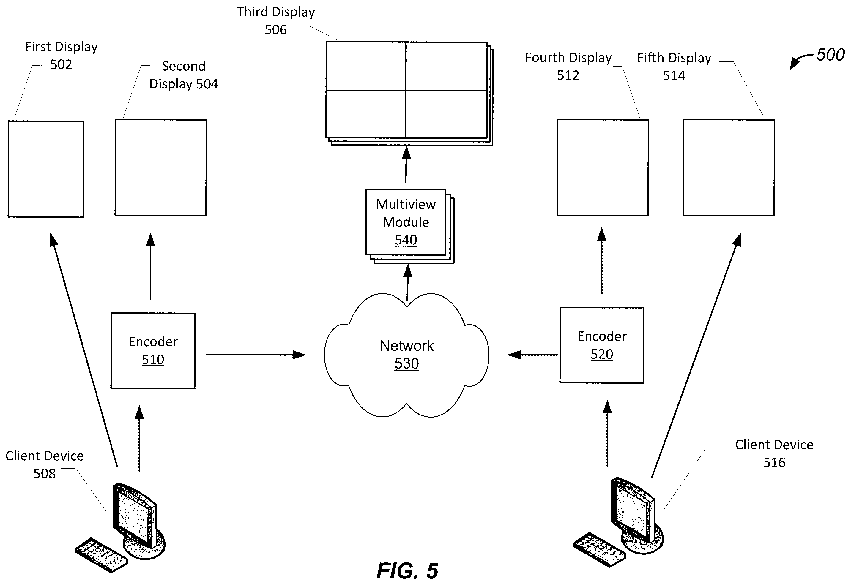 Patent US11818181 Figure 5 – Systems, methods, and devices for a persistent content sharing platform
