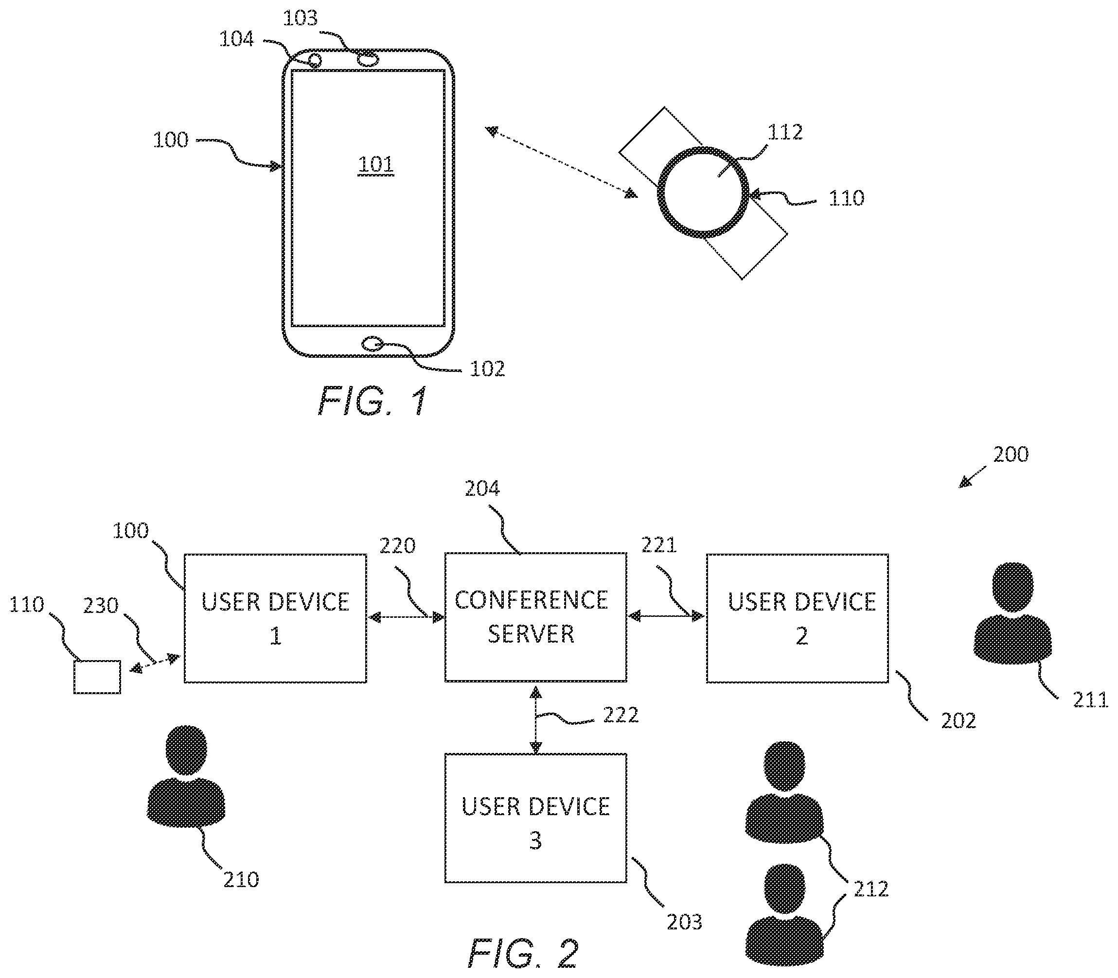 Patent US11818184 Figure 1 – Enabling communications actions in a conference session