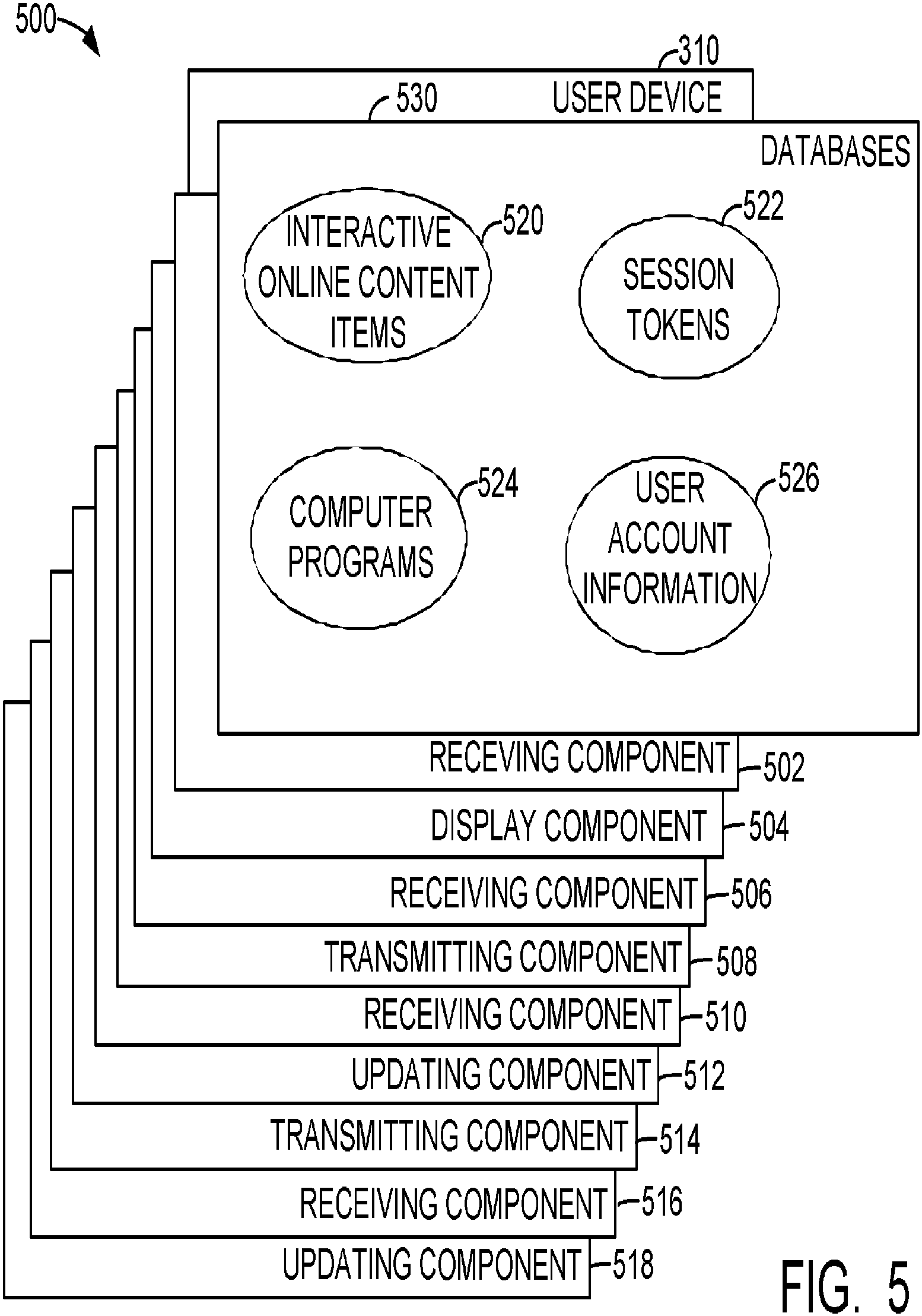 Patent US11818221 Figure 5 – Transferring a state of user interaction with an online content item to a computer program
