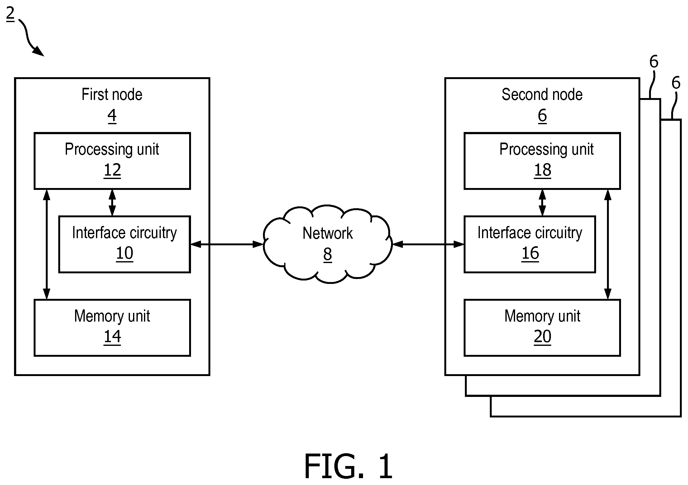Patent US11818249 Figure 1 – Nodes and methods of operating the same