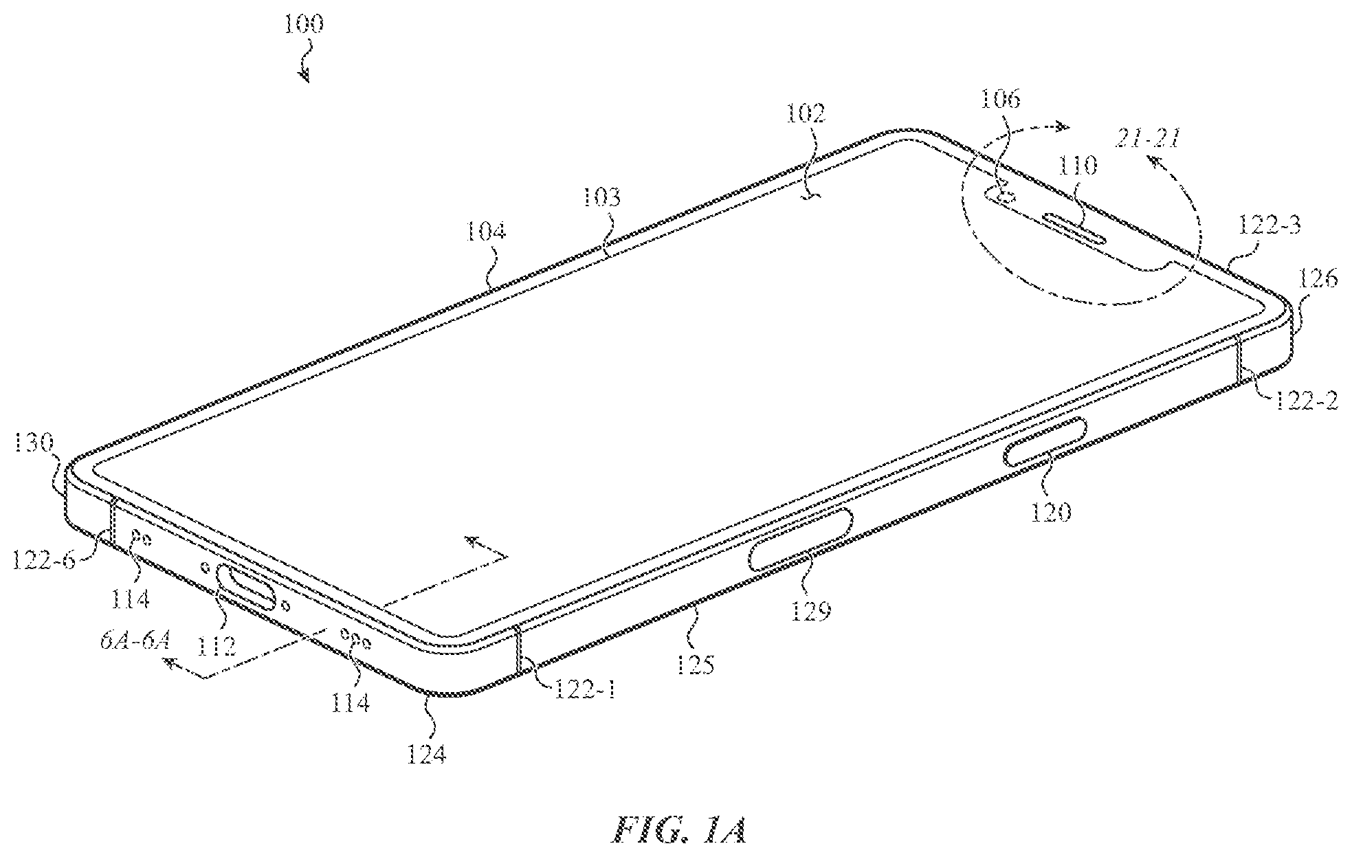 Patent US11818281 — Handheld electronic device — Figure 1