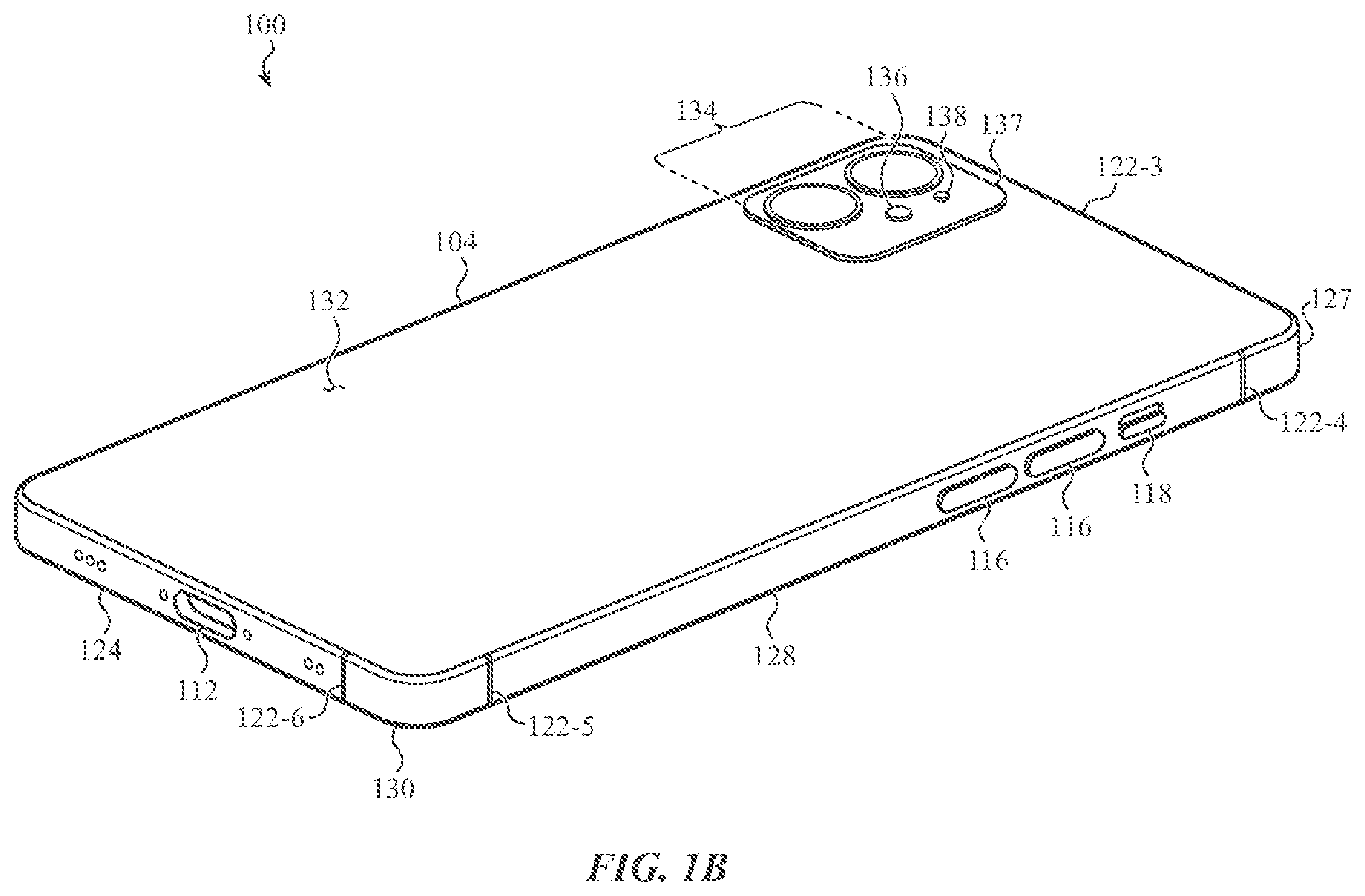 Patent US11818281 Figure 2 – Handheld electronic device
