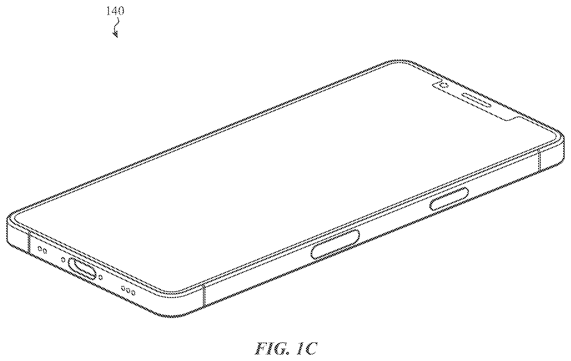Patent US11818281 Figure 3 – Handheld electronic device