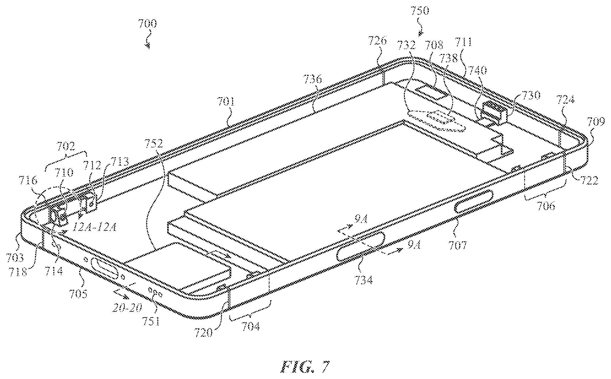 Patent US11818281 Figure 14 – Handheld electronic device