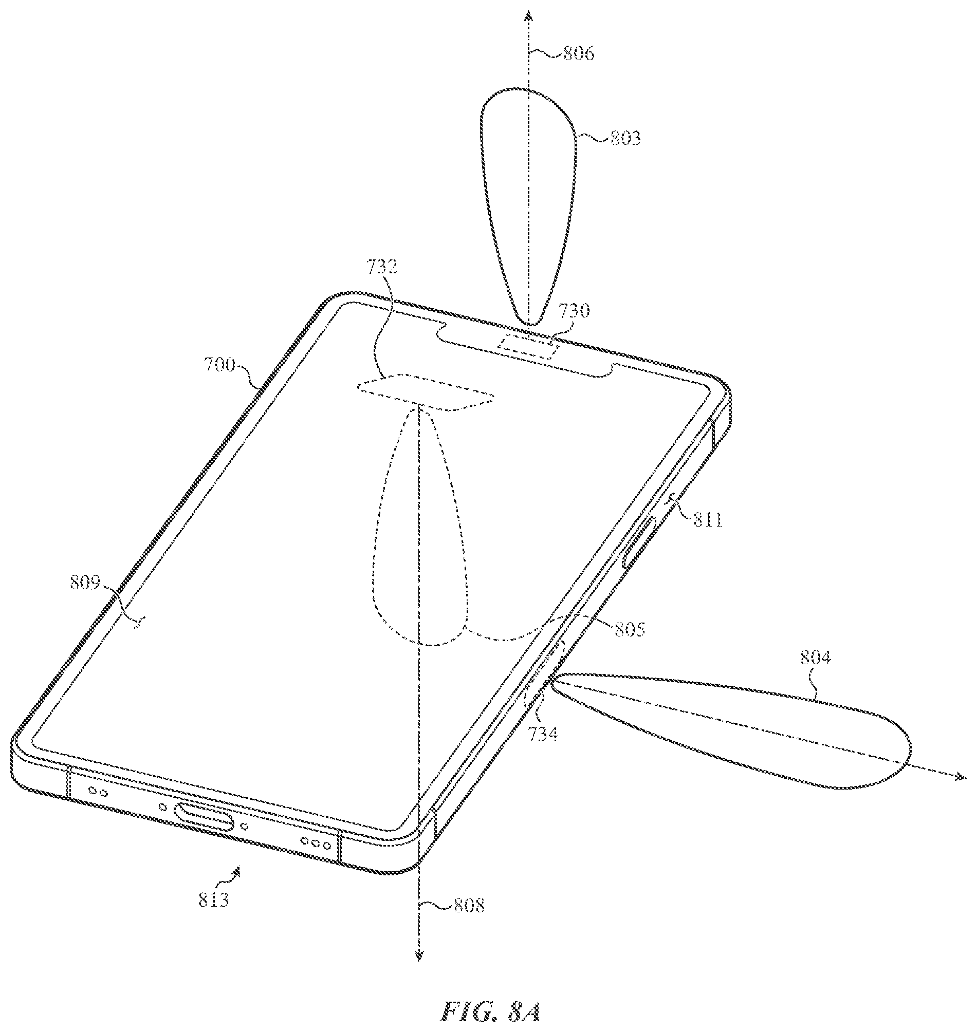Patent US11818281 Figure 15 – Handheld electronic device