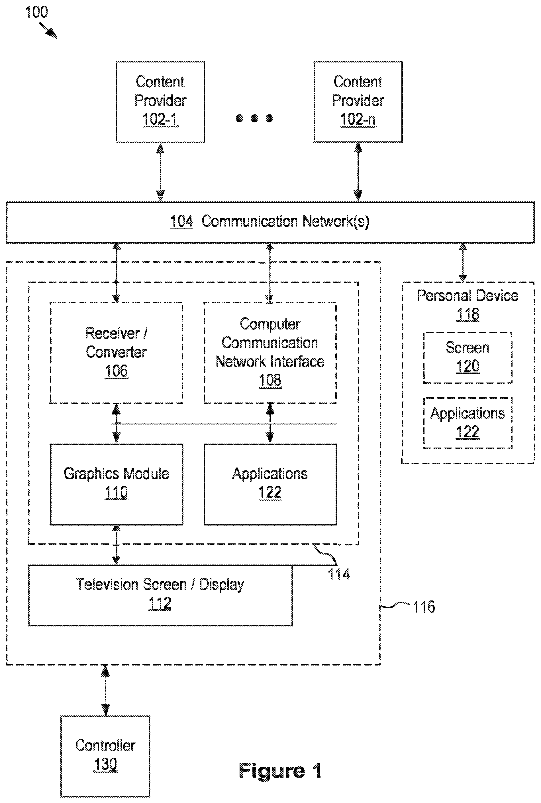 Patent US11818302 Figure 1 – Systems and methods for presenting home screen shortcuts