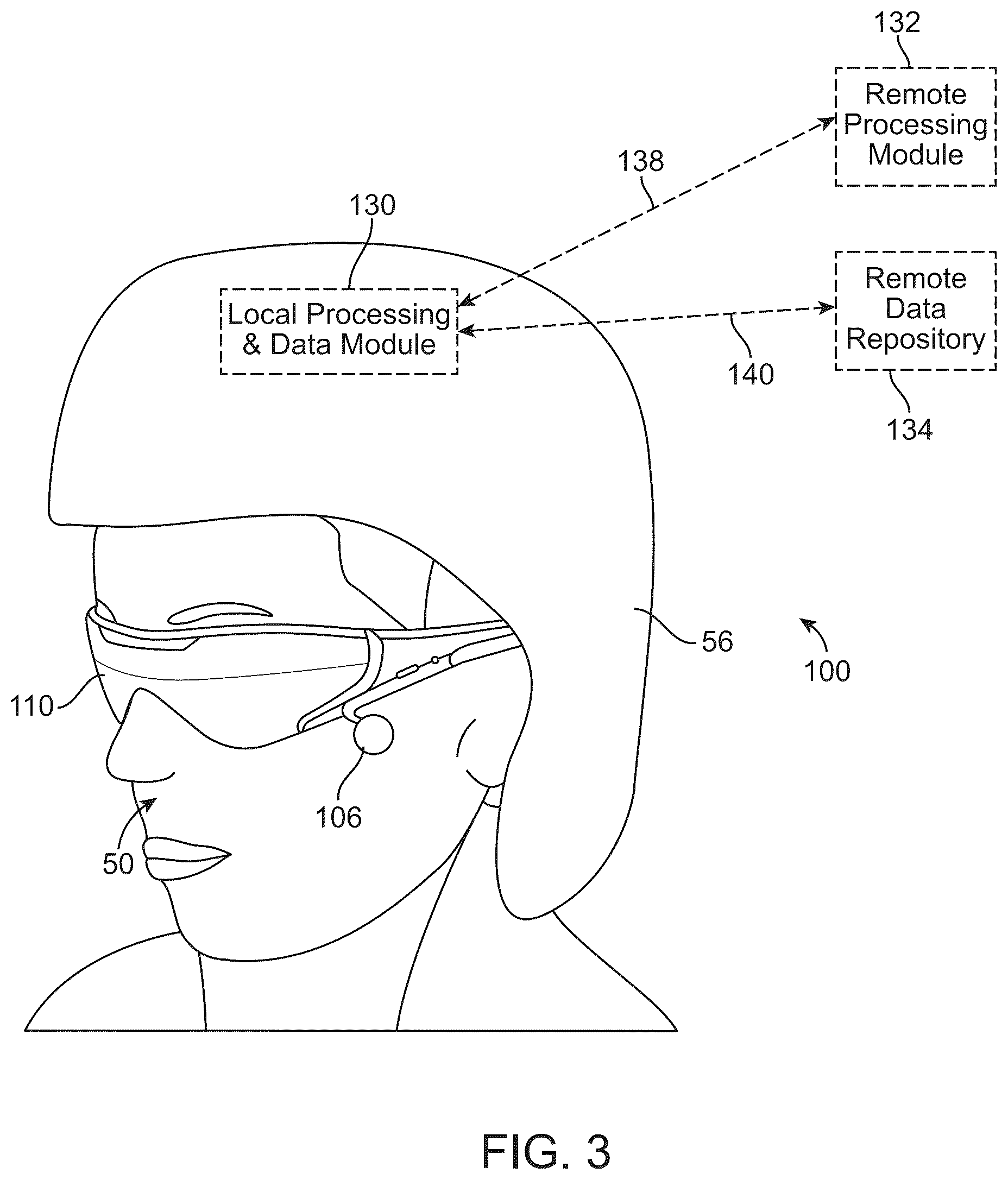 Patent US11818325 Figure 3 – Blended mode three dimensional display systems and methods