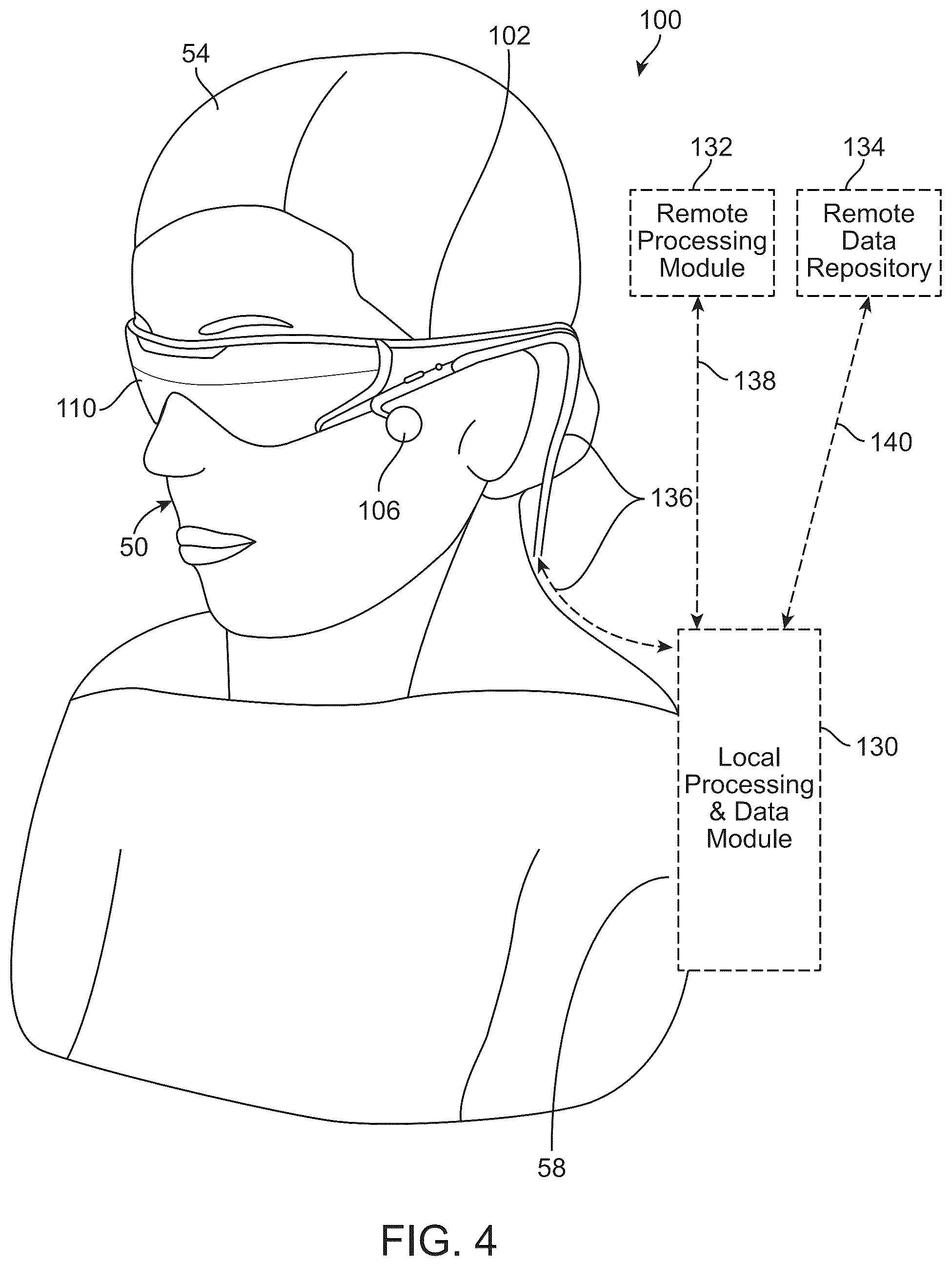 Patent US11818325 Figure 4 – Blended mode three dimensional display systems and methods