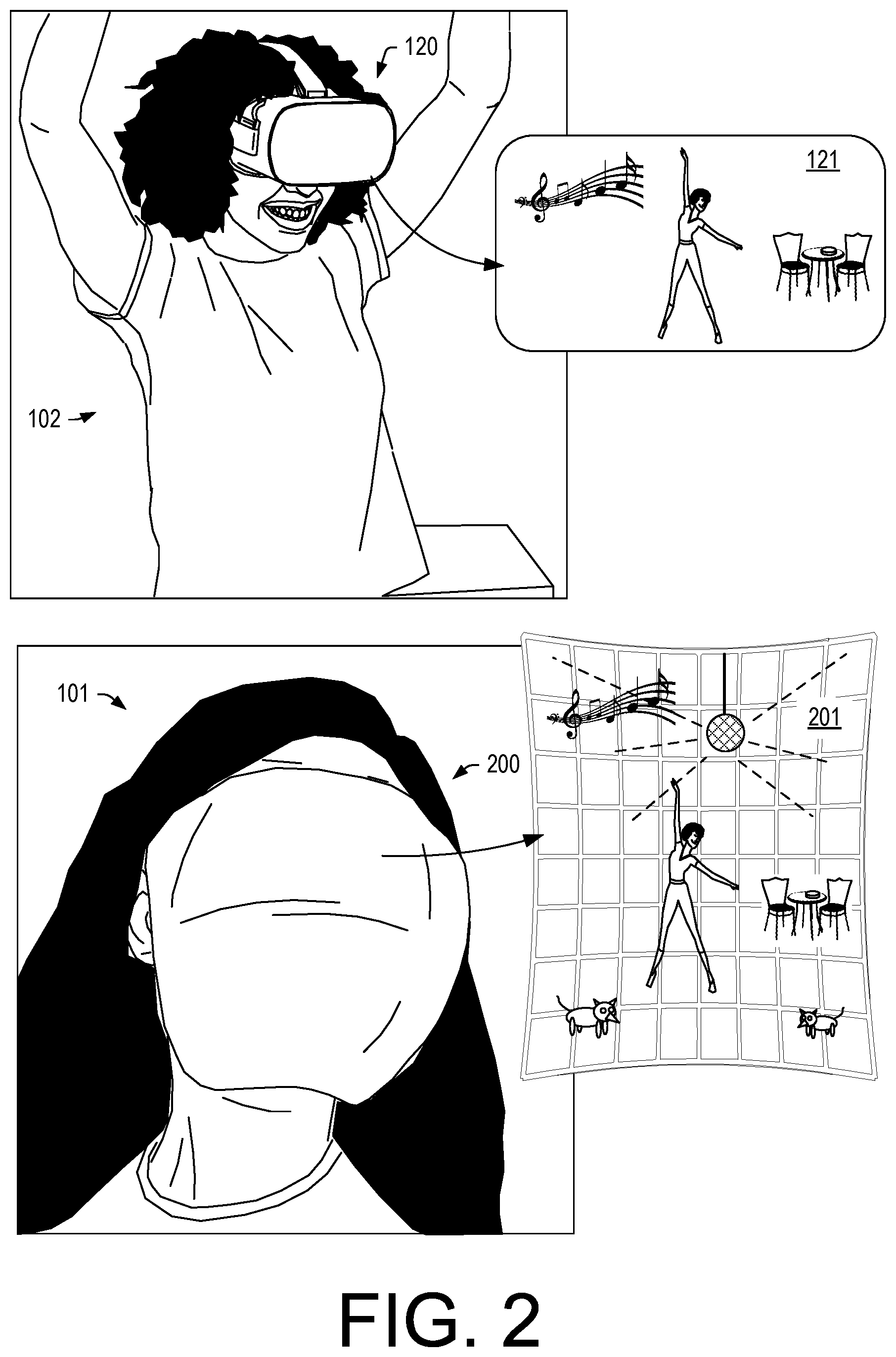 Patent US11818331 Figure 2 – Display headset