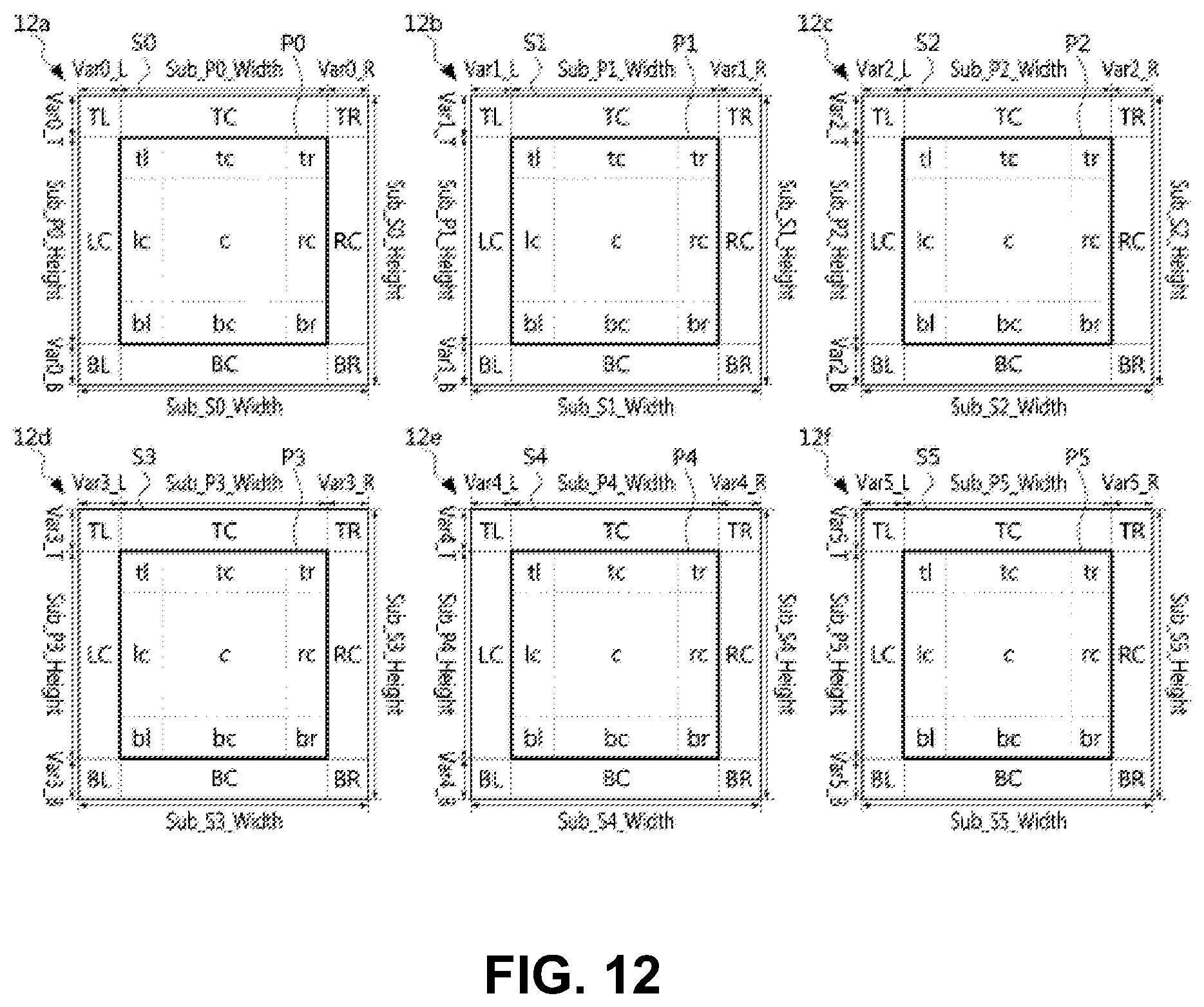Patent US11818396 Figure 12 – Method and apparatus of encoding/decoding image data based on tree structure-based block division