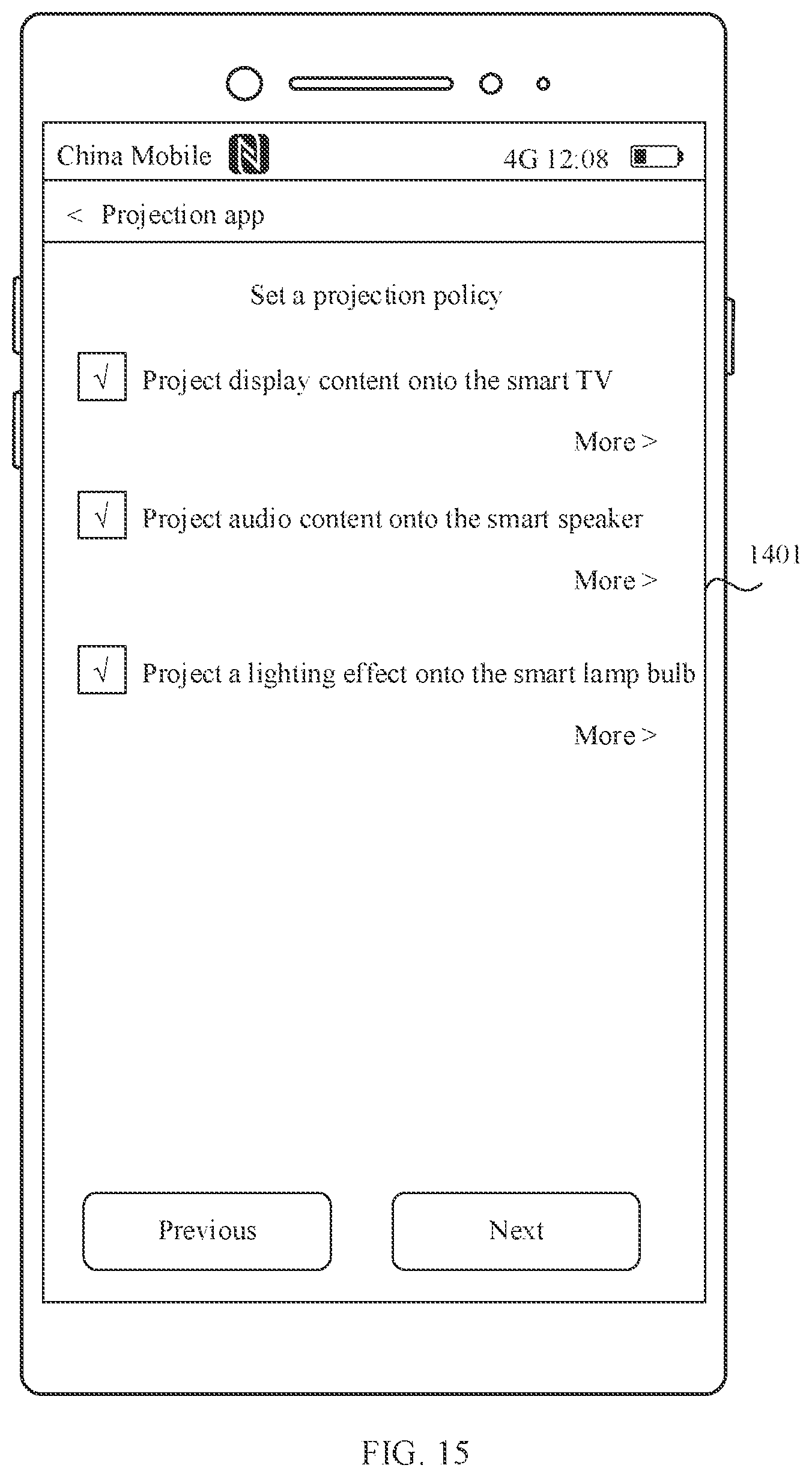 Patent US11818420 Figure 13 – Cross-device content projection method and electronic device