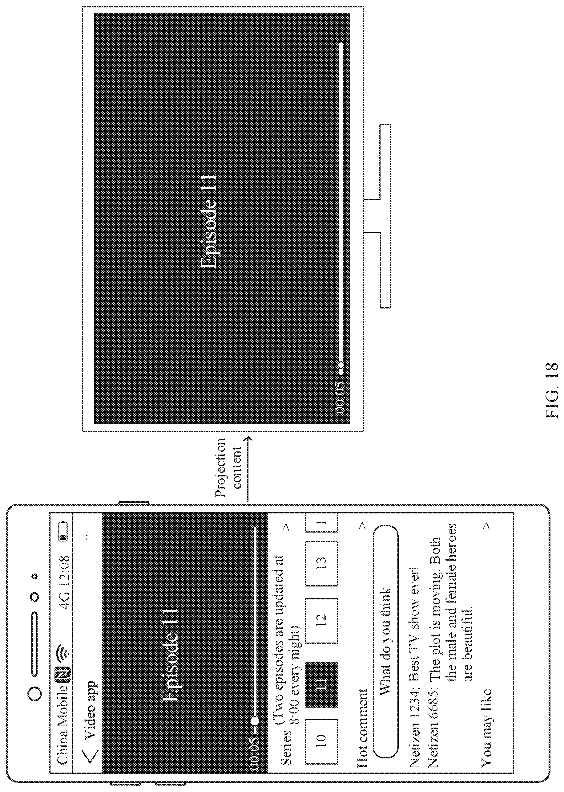 Patent US11818420 Figure 16 – Cross-device content projection method and electronic device
