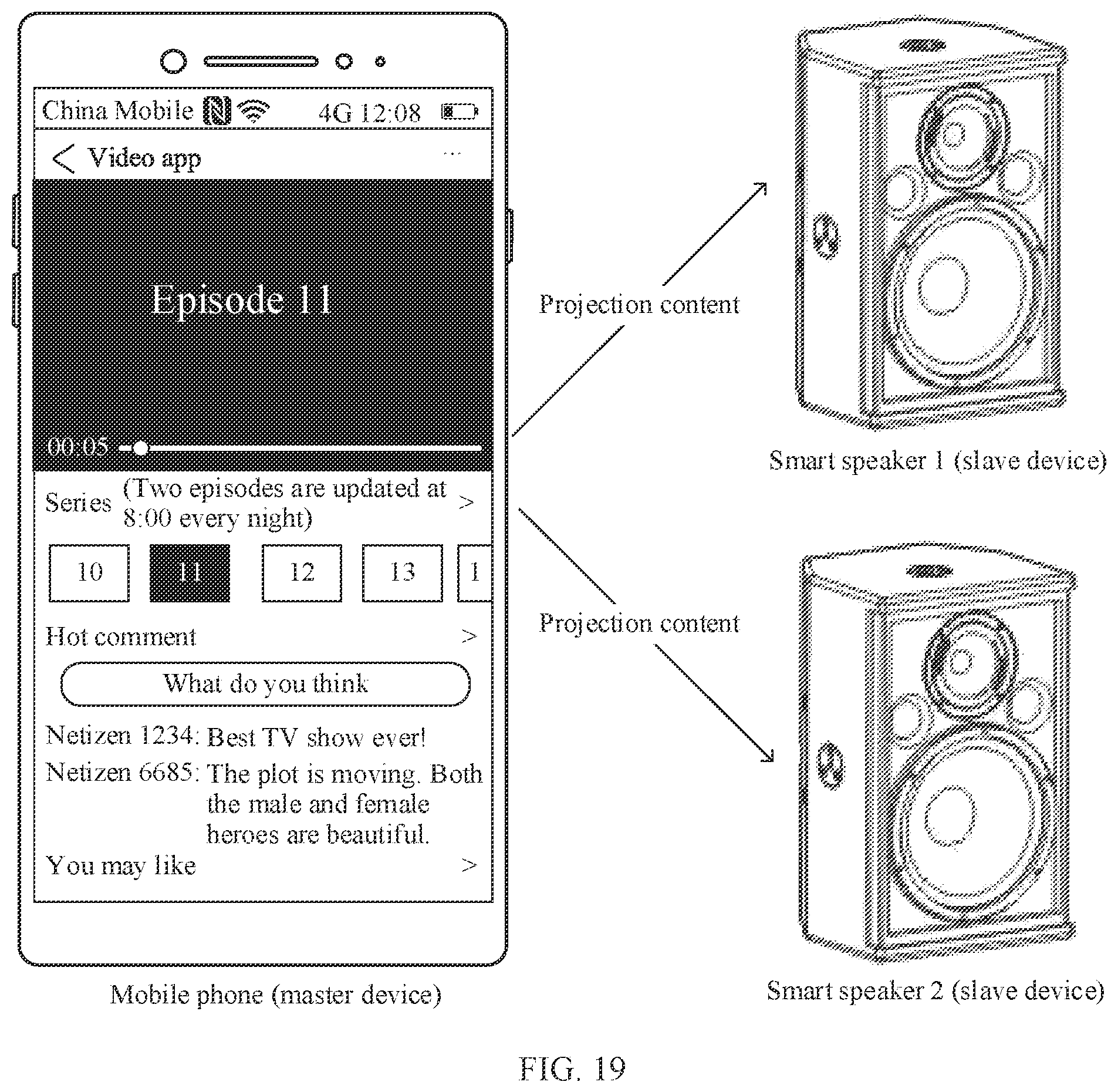Patent US11818420 Figure 17 – Cross-device content projection method and electronic device