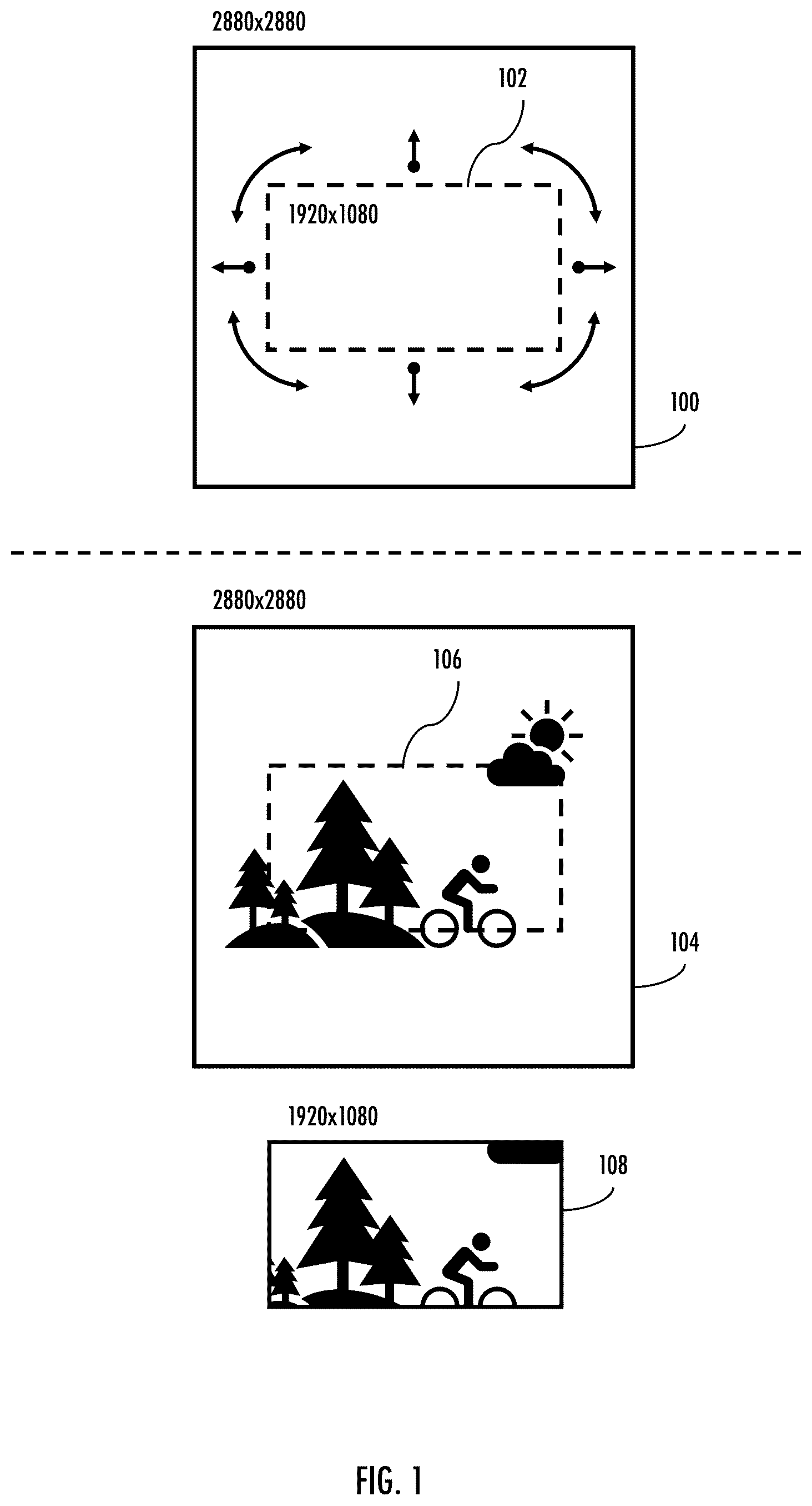 Patent US11818465 Figure 1 – Systems, apparatus, and methods for stabilization and blending of exposures