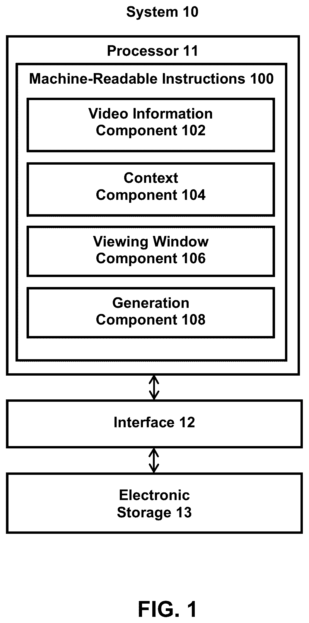 Patent US11818467 — Systems and methods for framing videos — Figure 1