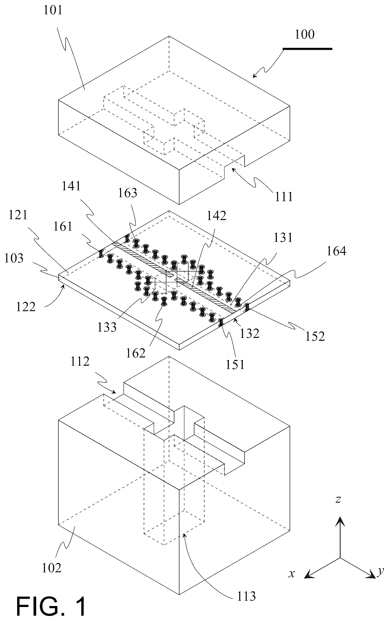 Patent US11818522 — Transducer, antenna apparatus, wireless apparatus, and method for manufacturing transducer — Figure 1