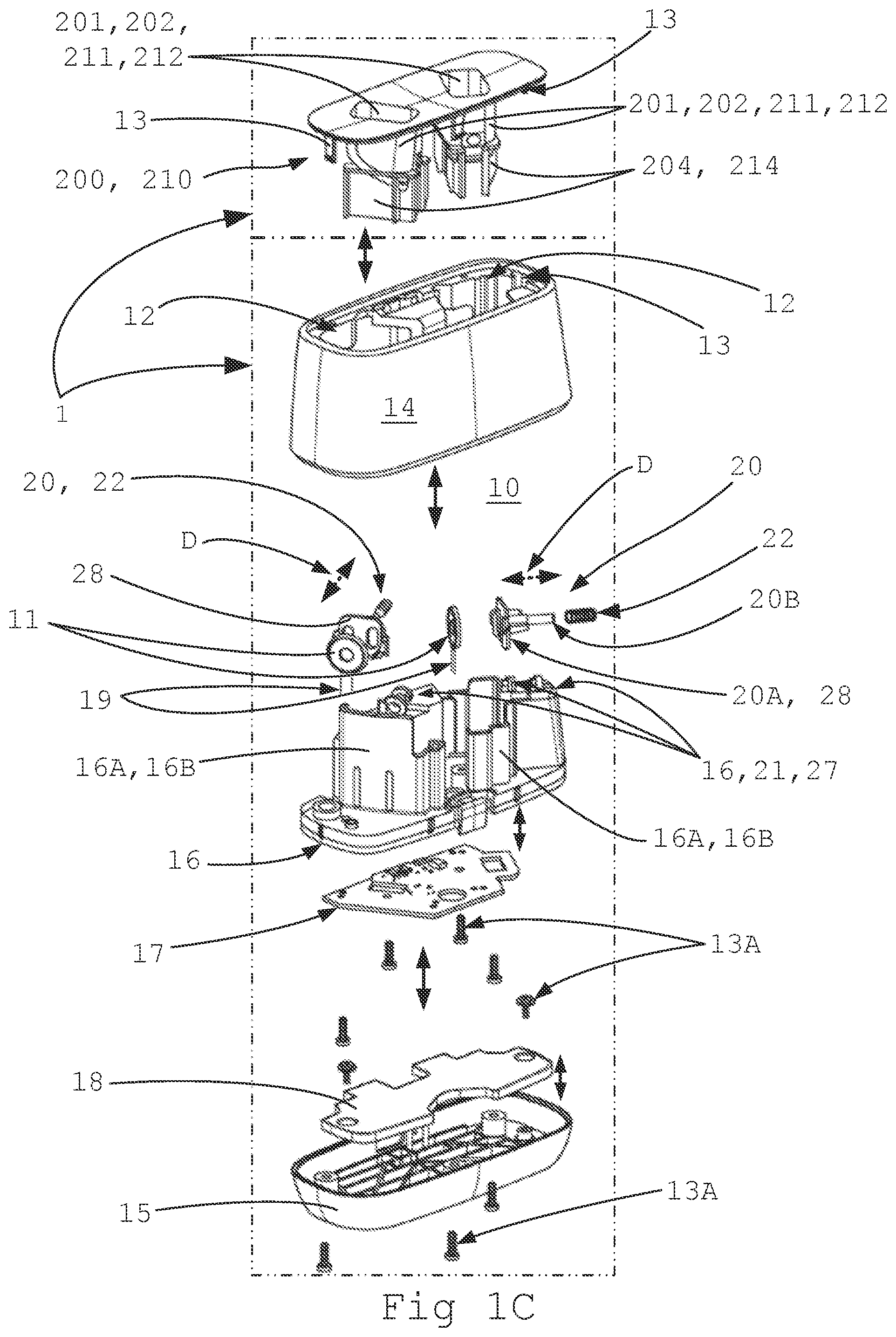 Patent US11818530 Figure 2 – Charging kit for charging one or more rechargeable hearing devices