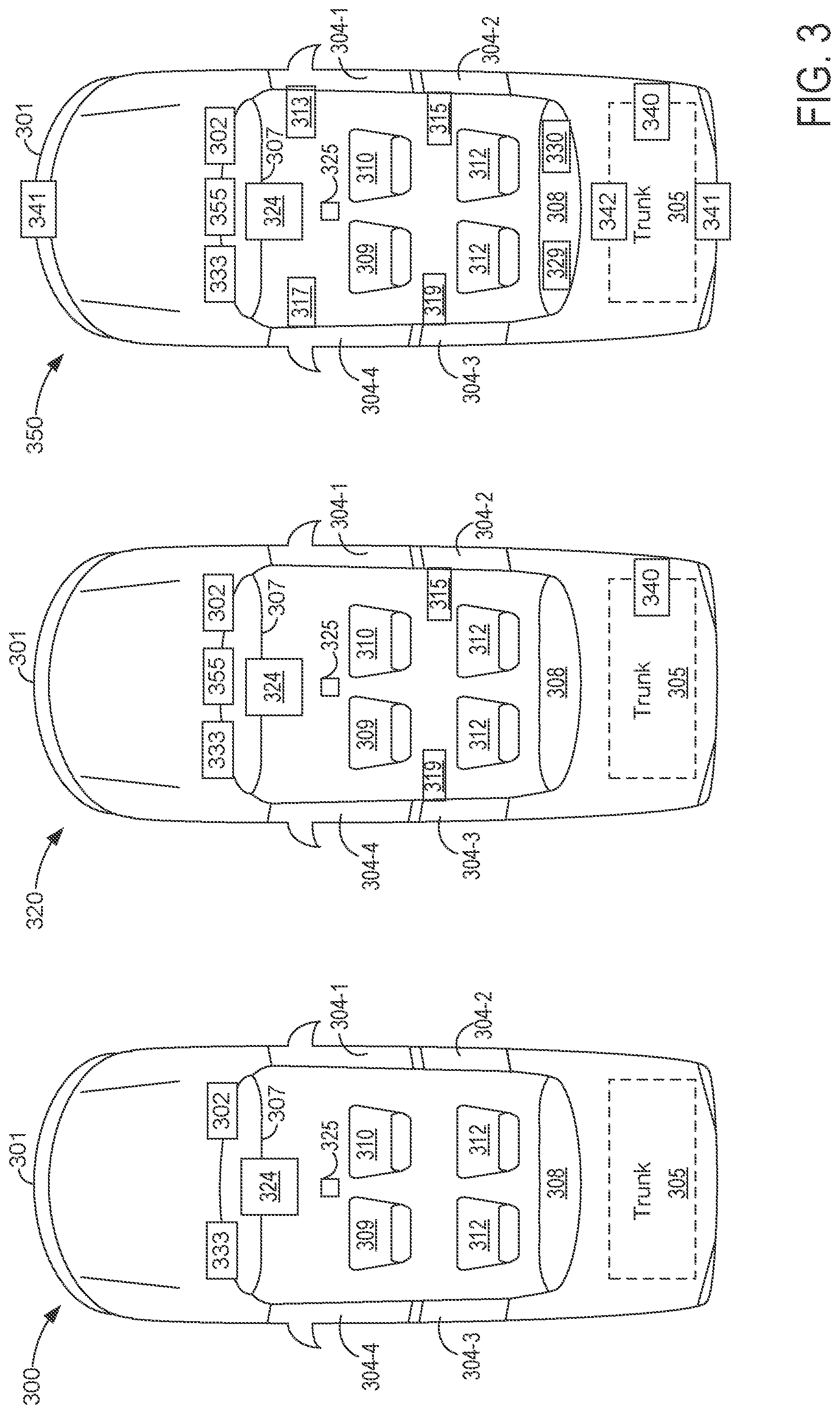 Patent US11818538 Figure 3 – System and method for managing content of in vehicle infotainment systems