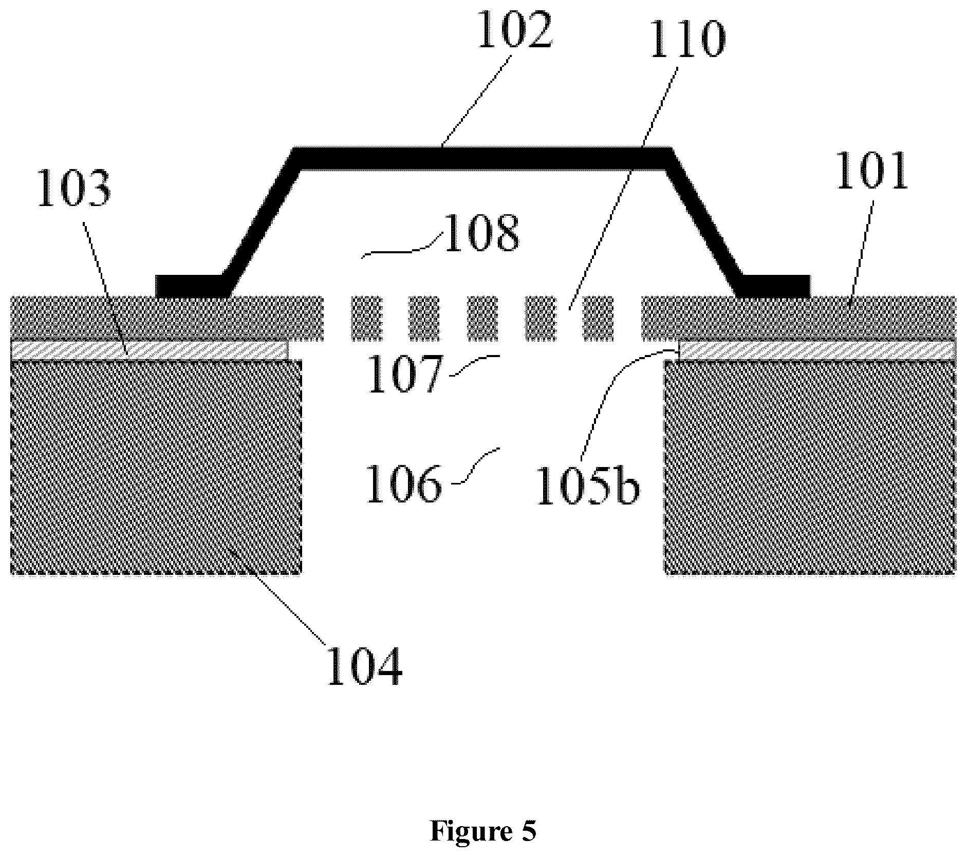Patent US11818542 Figure 5 – Capacitive microphone with well-controlled undercut structure