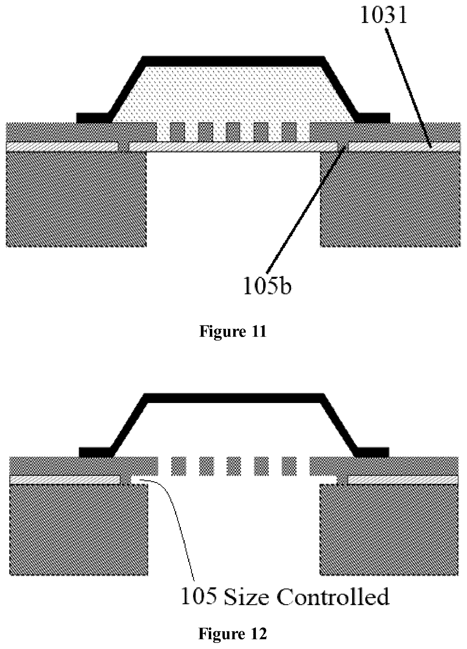 Patent US11818542 Figure 9 – Capacitive microphone with well-controlled undercut structure