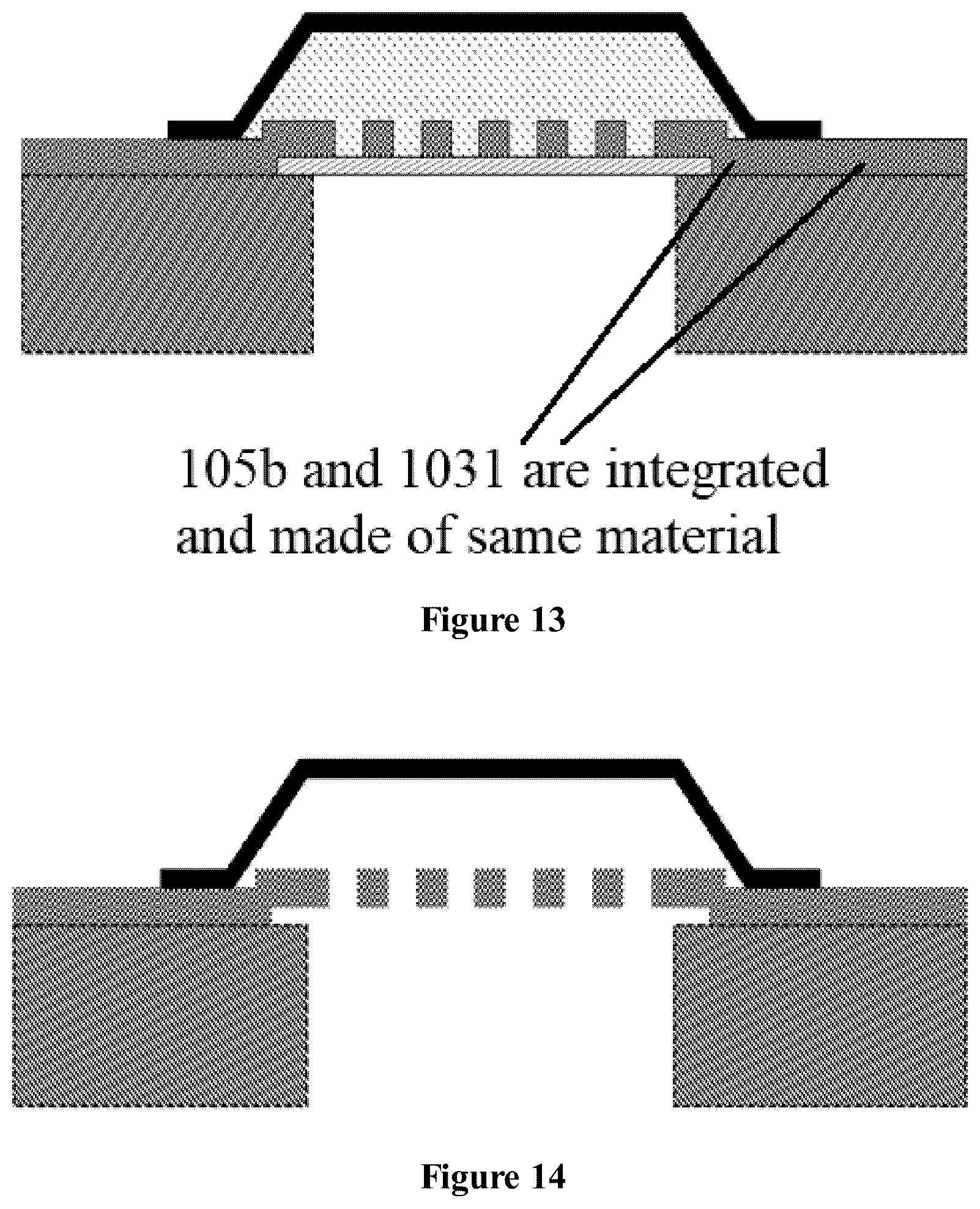 Patent US11818542 Figure 10 – Capacitive microphone with well-controlled undercut structure