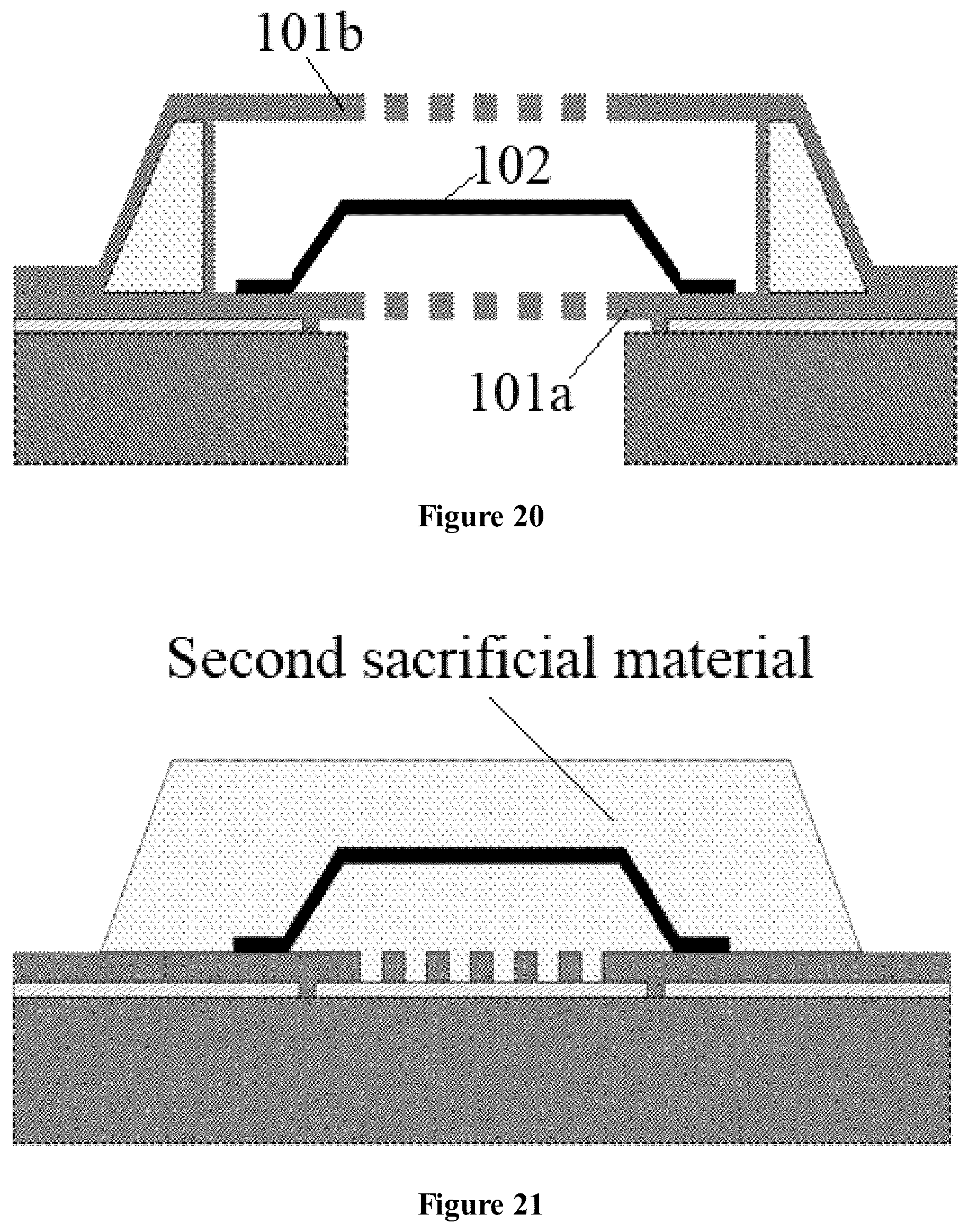 Patent US11818542 Figure 14 – Capacitive microphone with well-controlled undercut structure
