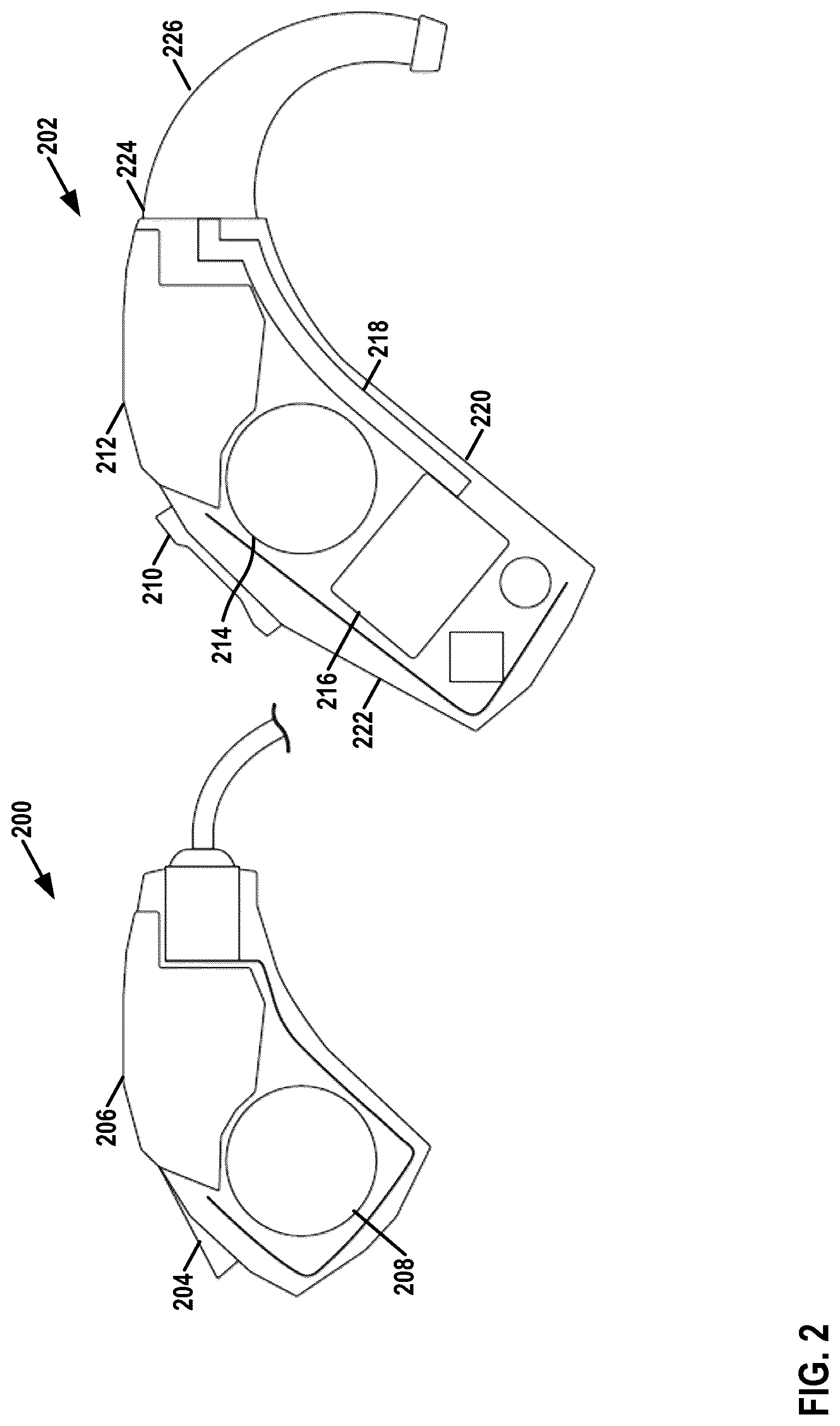 Patent US11818550 Figure 2 – Hearing instruments with receiver posterior to battery