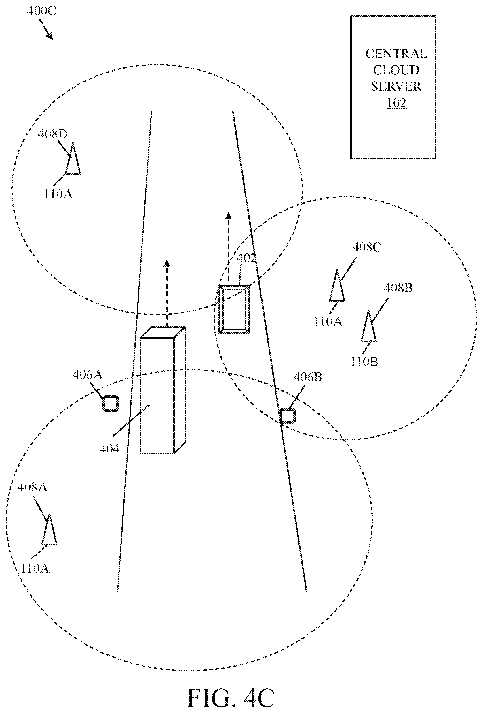 Patent US11818593 Figure 6 – Central cloud server and edge devices assisted high speed low-latency wireless connectivity