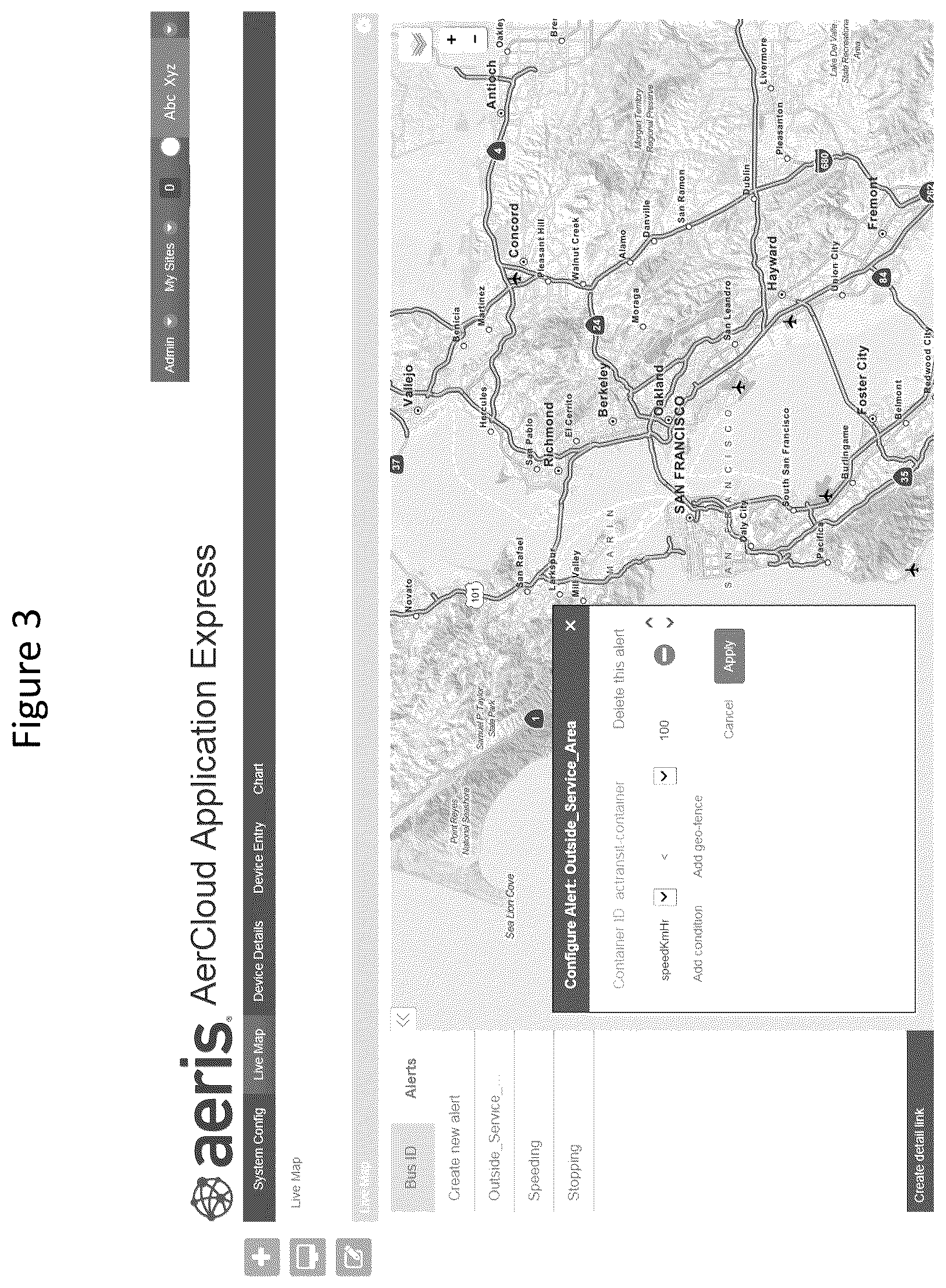 Patent US11818623 Figure 3 – System and method for monitoring devices relative to a user defined geographic area