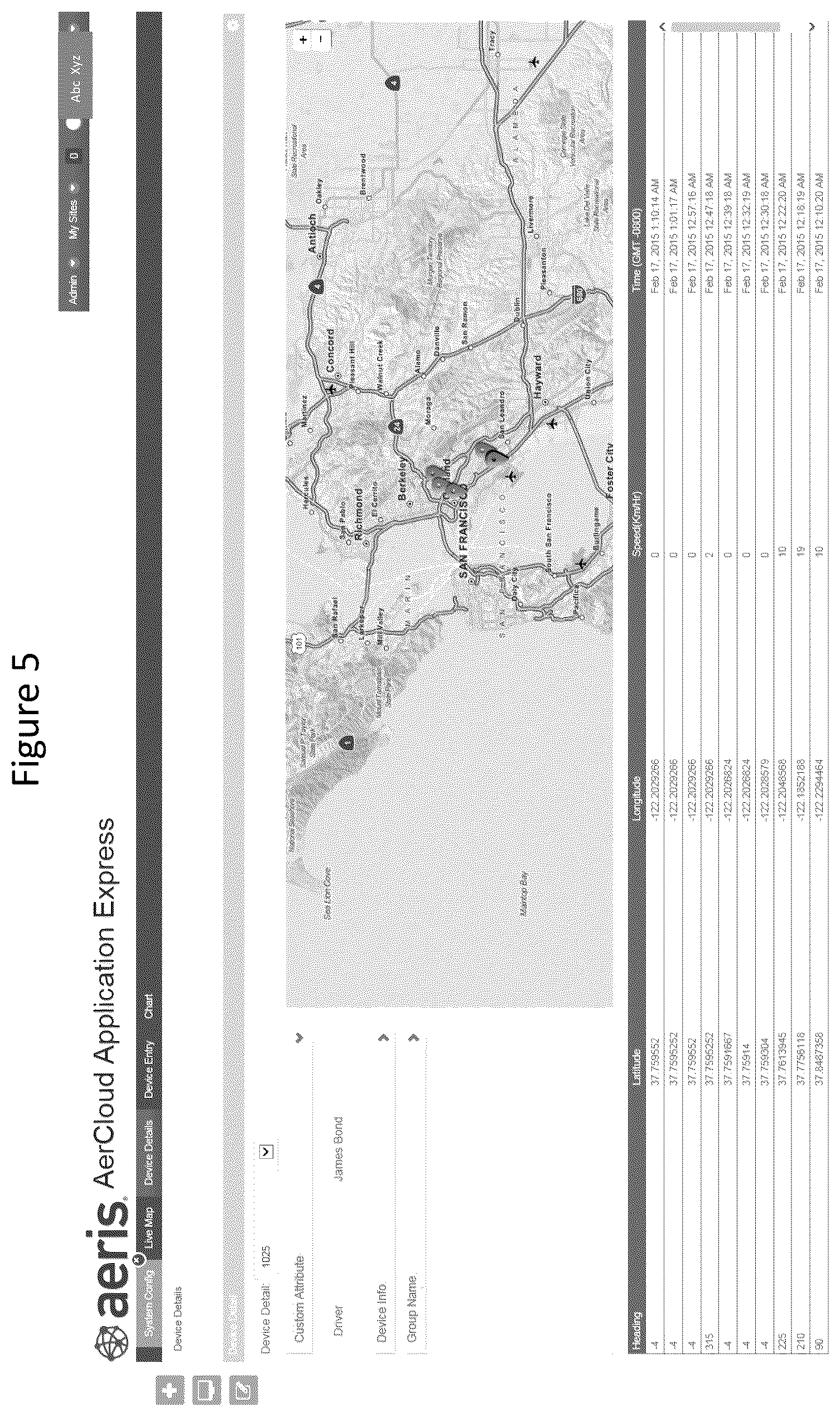 Patent US11818623 Figure 5 – System and method for monitoring devices relative to a user defined geographic area