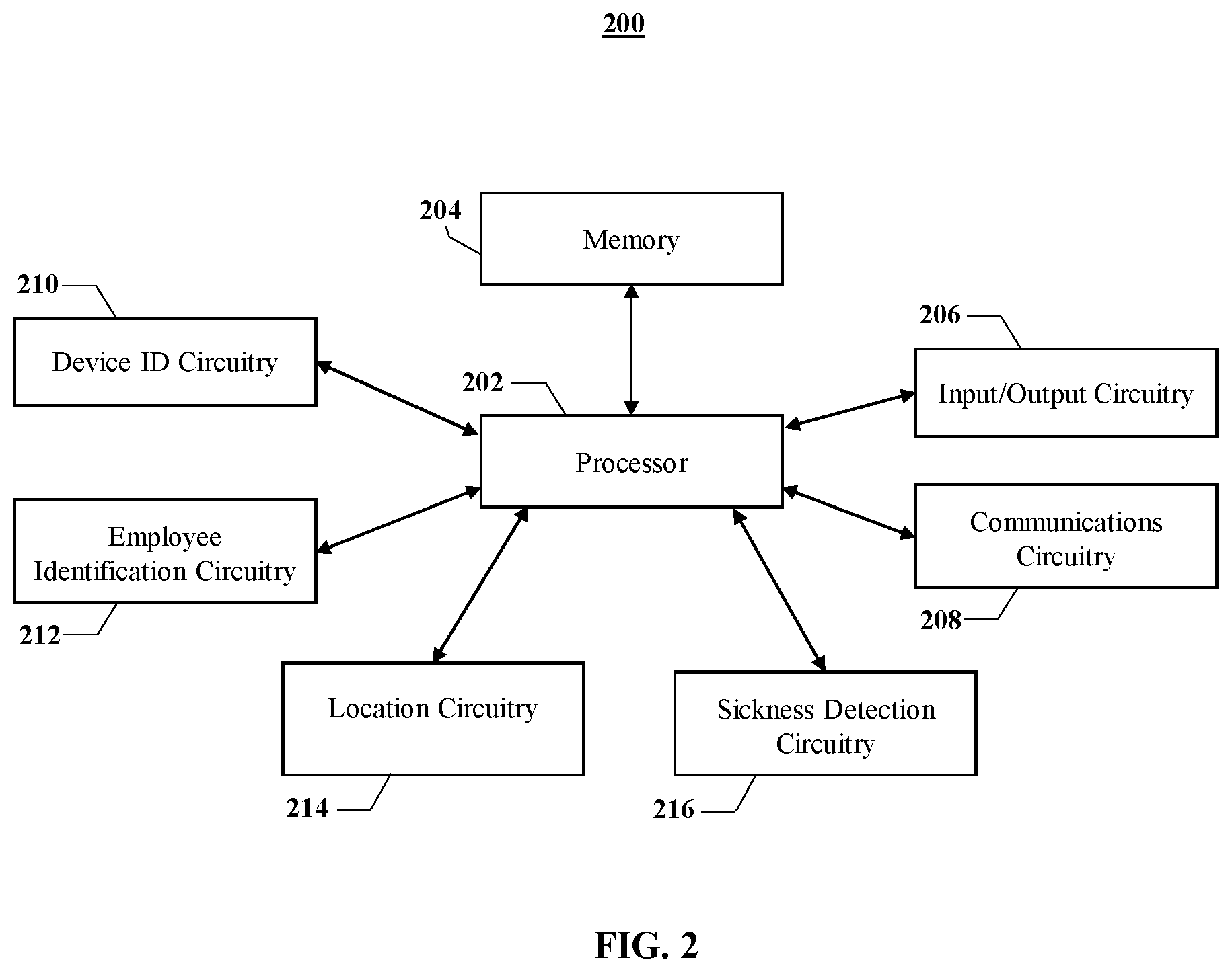Patent US11818624 Figure 2 – System and methods for passive contact tracing
