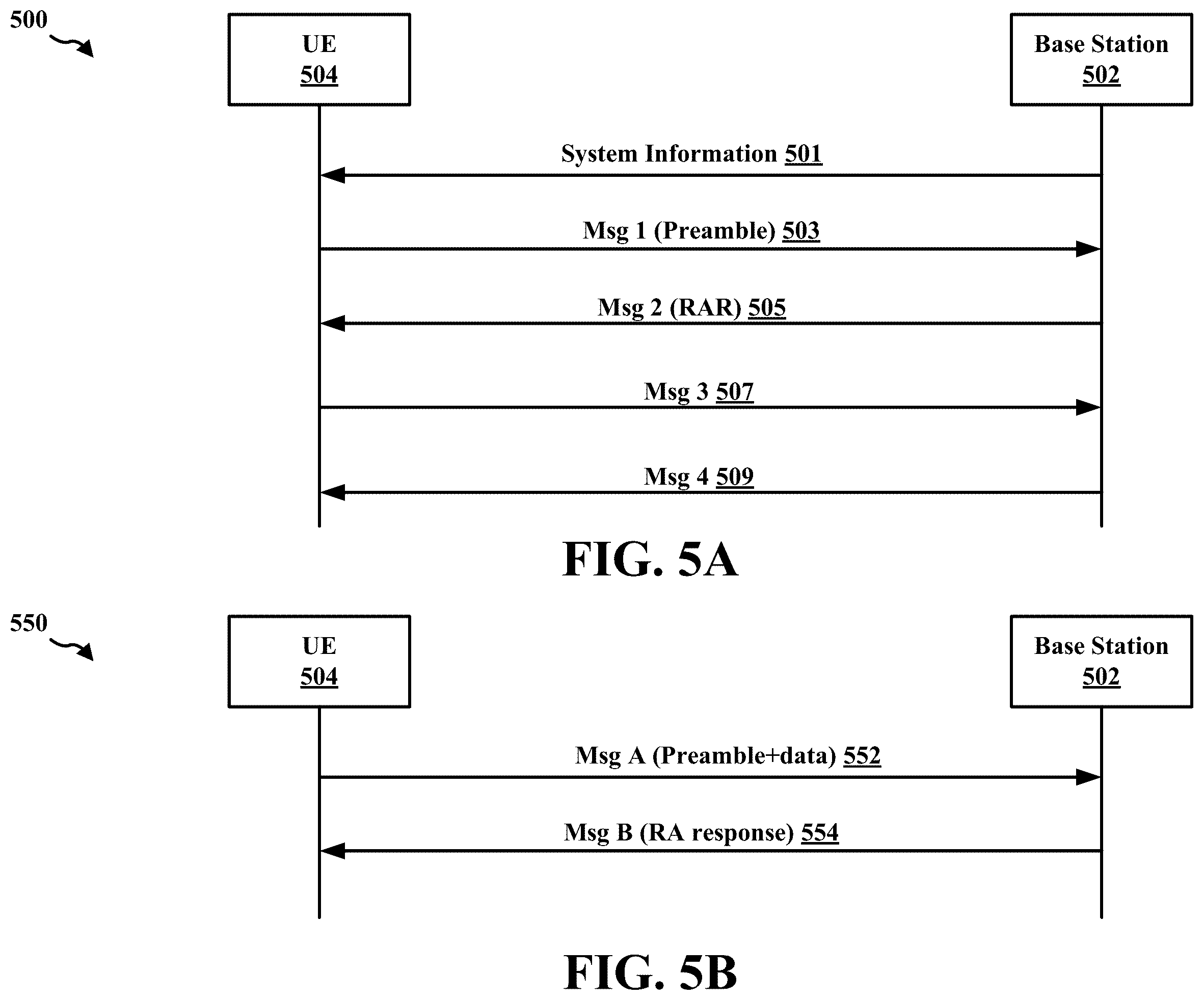 Patent US11818700 Figure 5 – Indication of single frequency network receiver processing modes