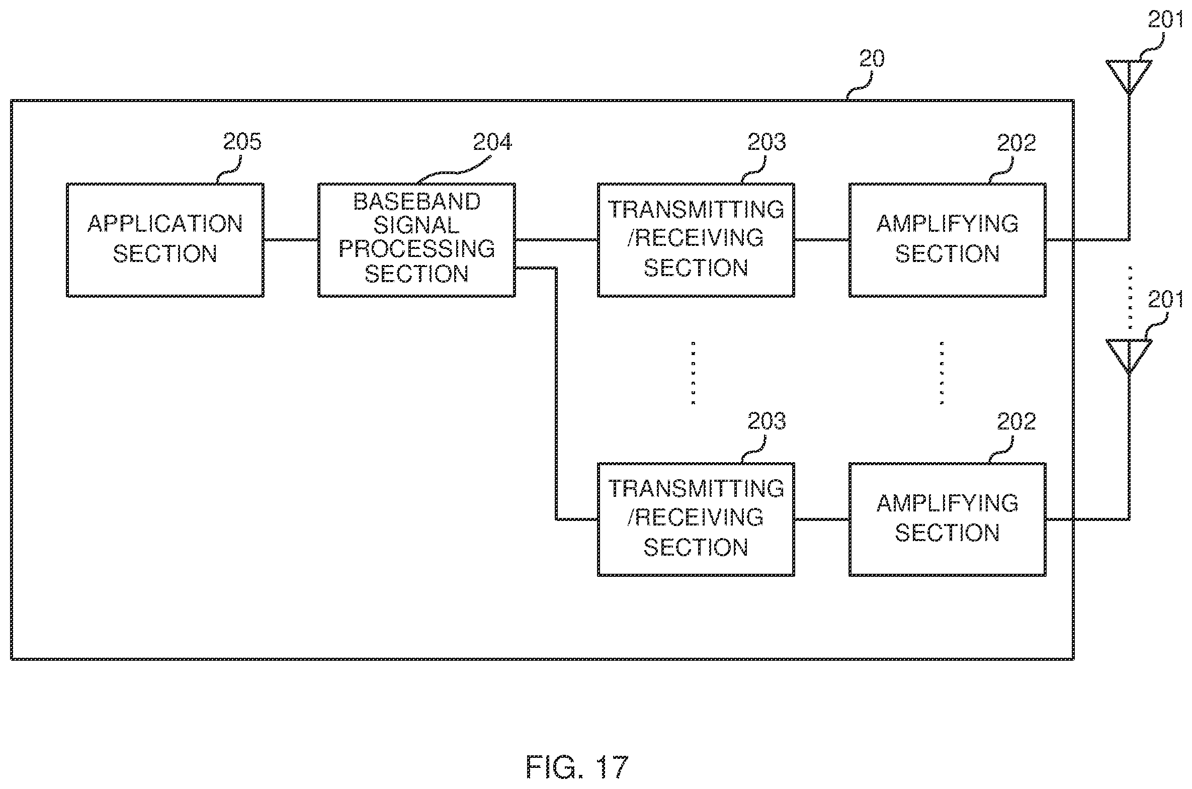 Patent US11818754 Figure 17 – Terminal, radio communication method, base station, and system