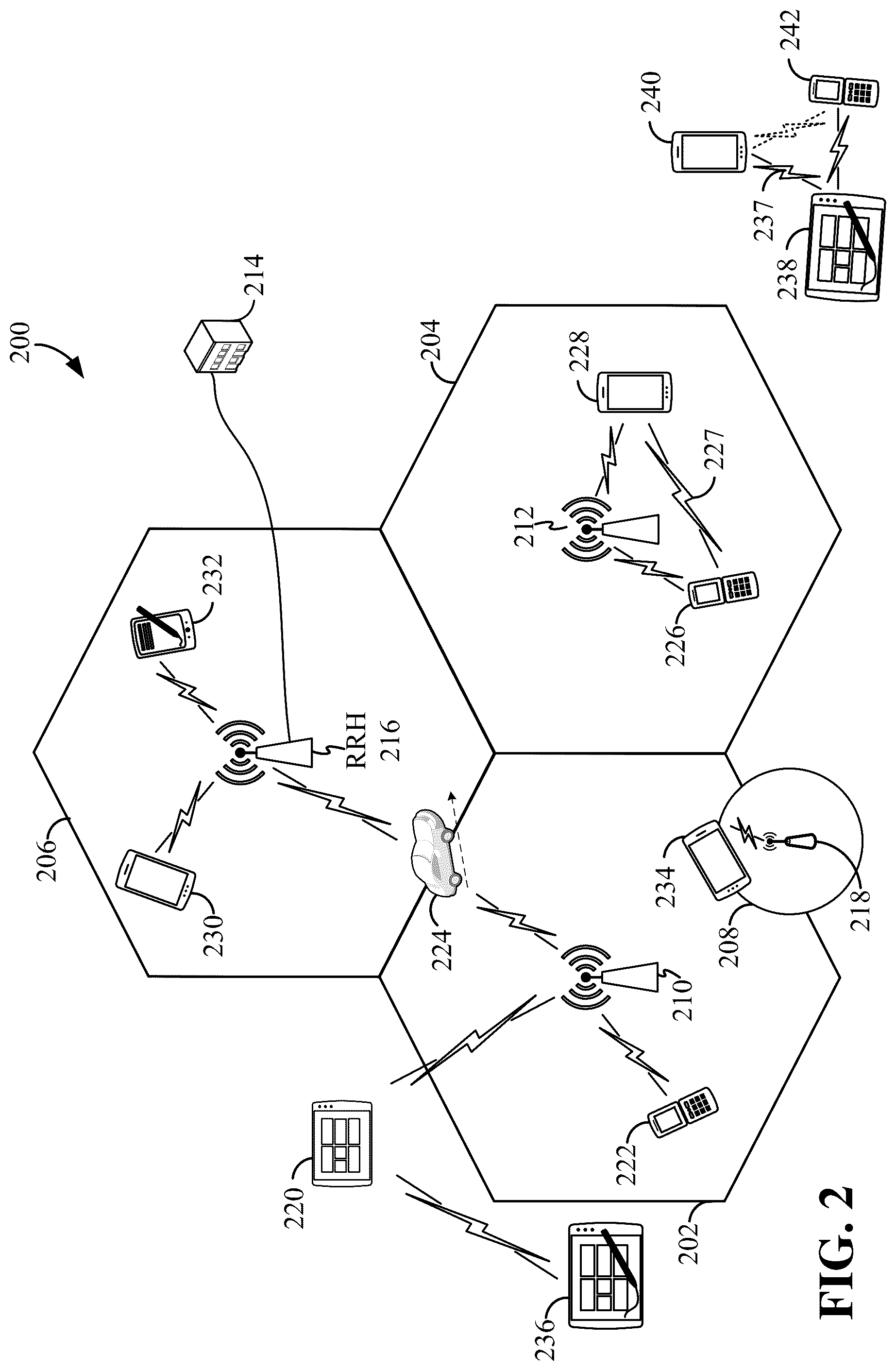 Patent US11818772 Figure 2 – Static configuration for processing a message in a two-step random access procedure in an open radio access network