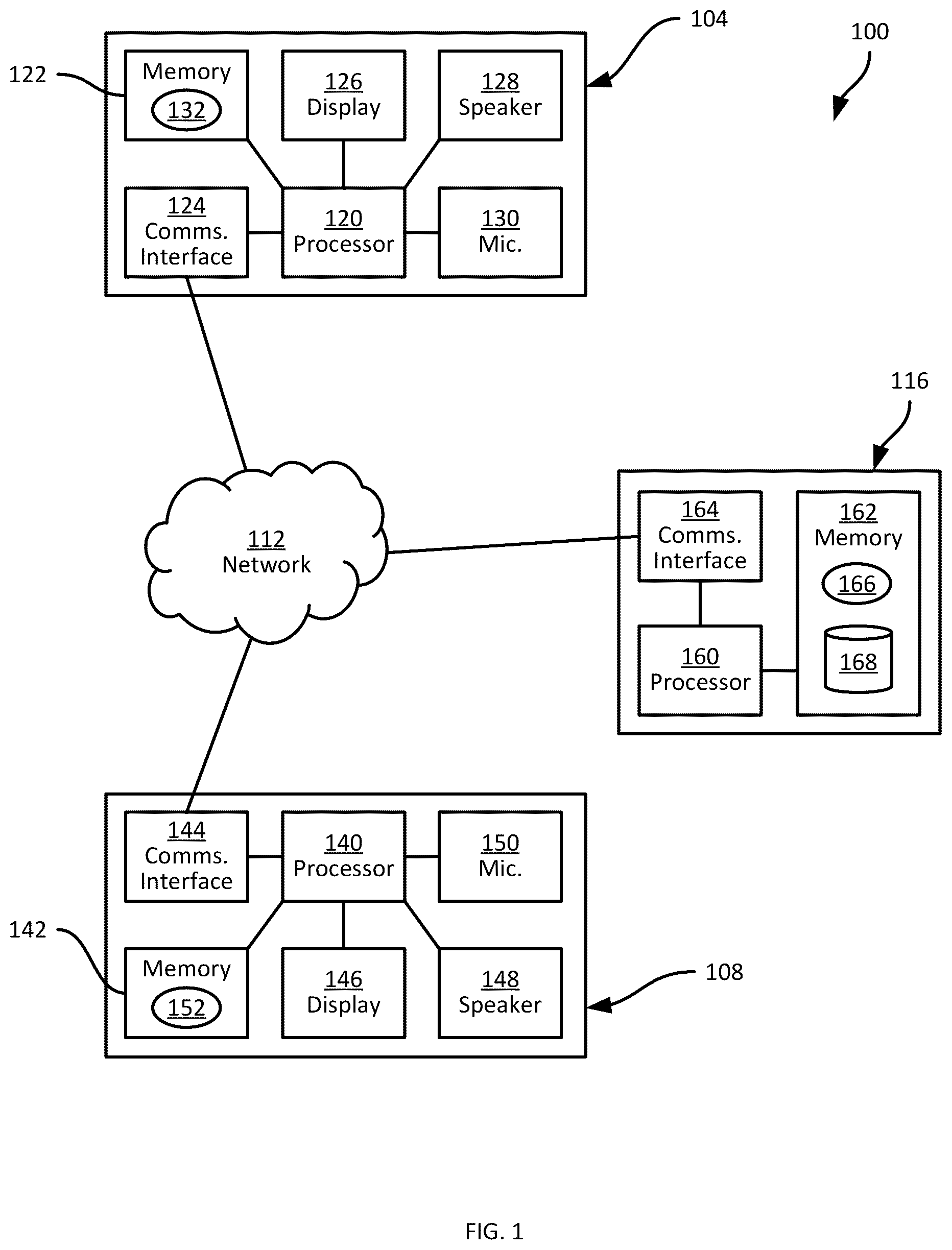 Patent US11818785 Figure 1 – Reestablishment control for dropped calls