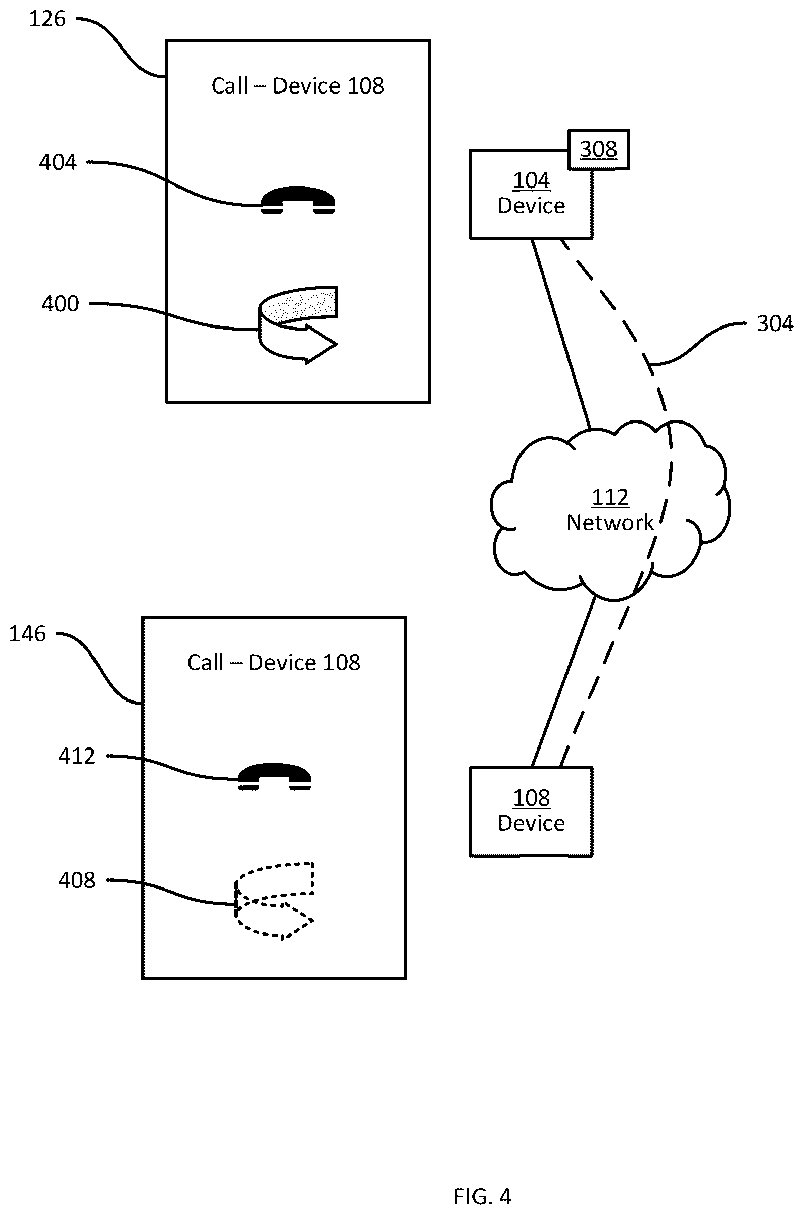 Patent US11818785 Figure 4 – Reestablishment control for dropped calls