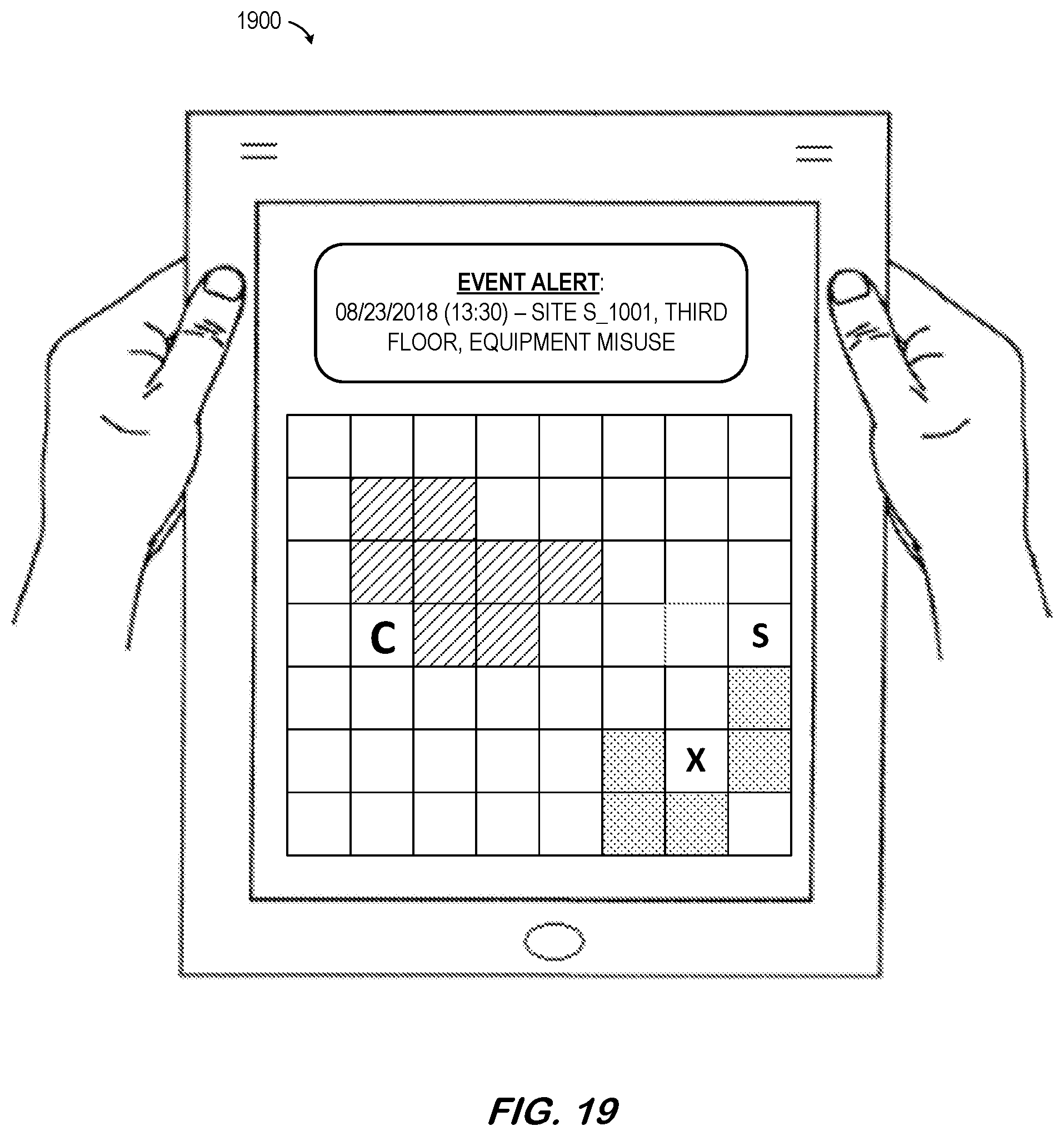 Patent US11818801 Figure 19 – System to monitor and process risk relationship sensor data