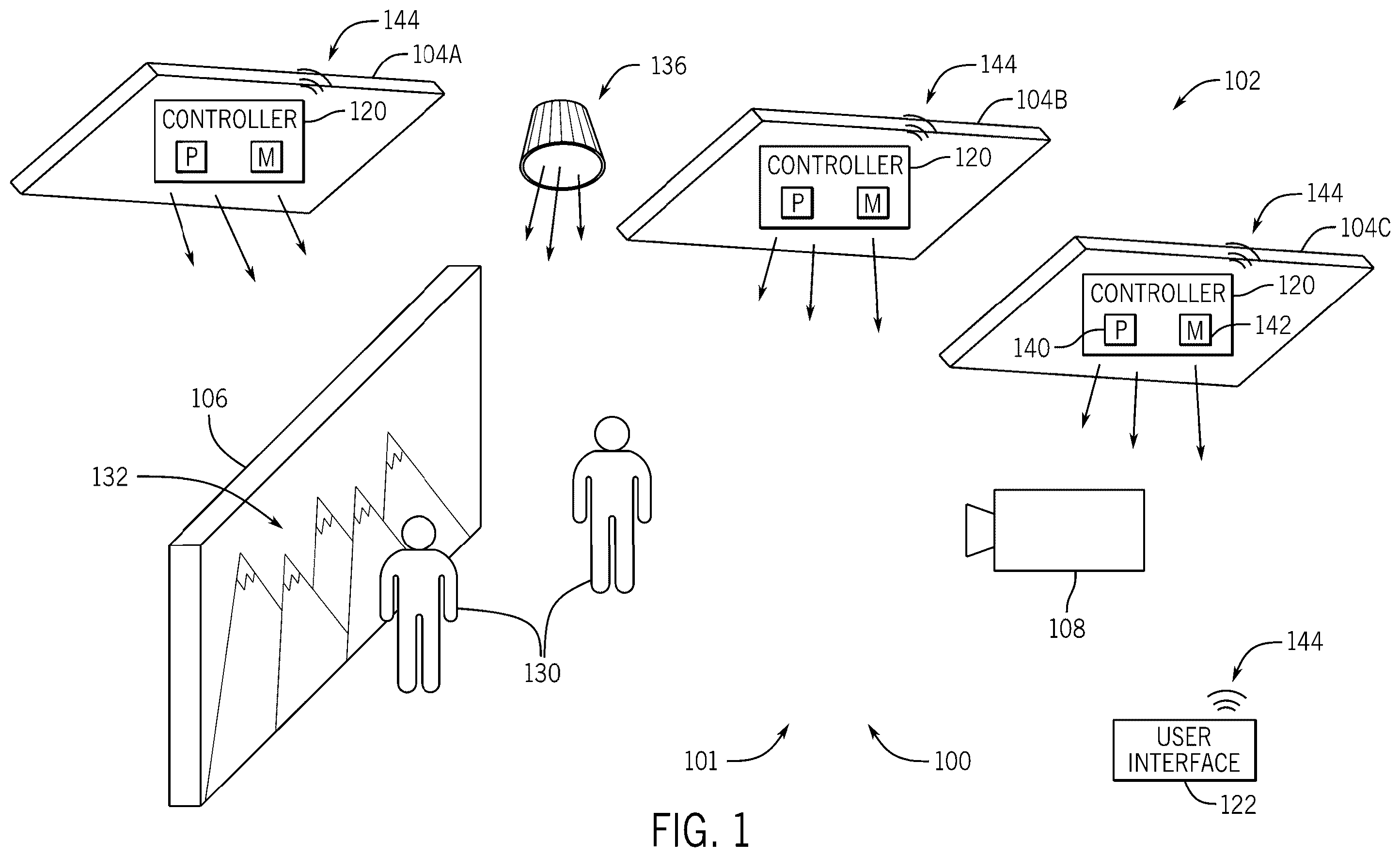 Patent US11818817 Figure 1 – Lighting systems and methods