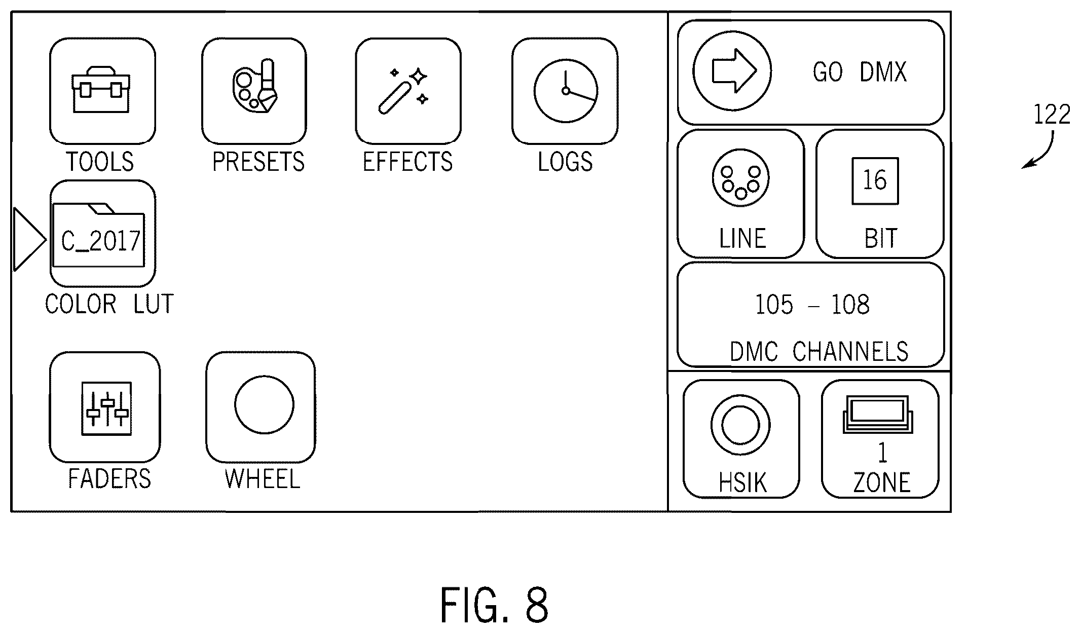 Patent US11818817 Figure 8 – Lighting systems and methods