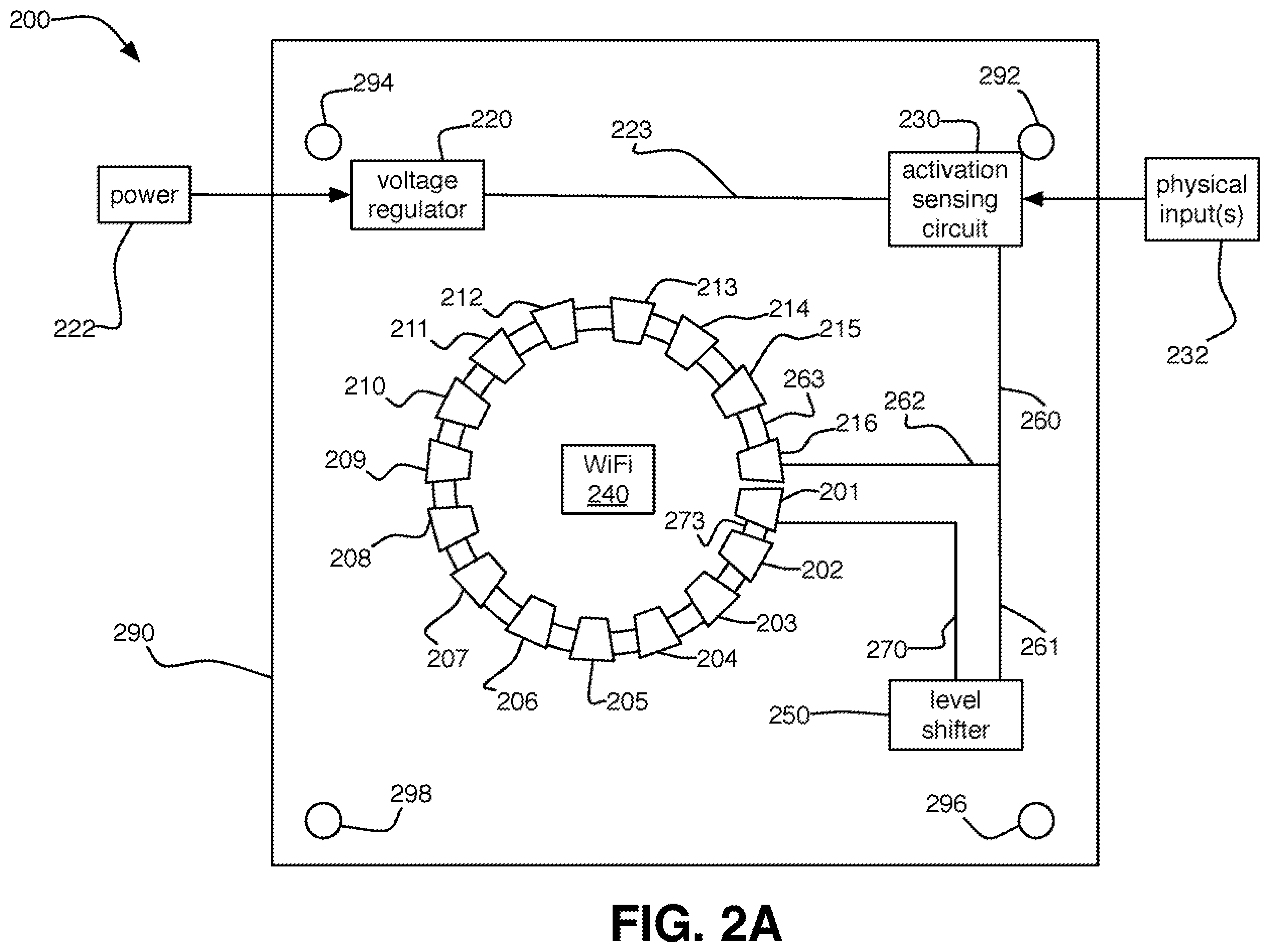 Patent US11818823 Figure 2 – Communicative lighting systems