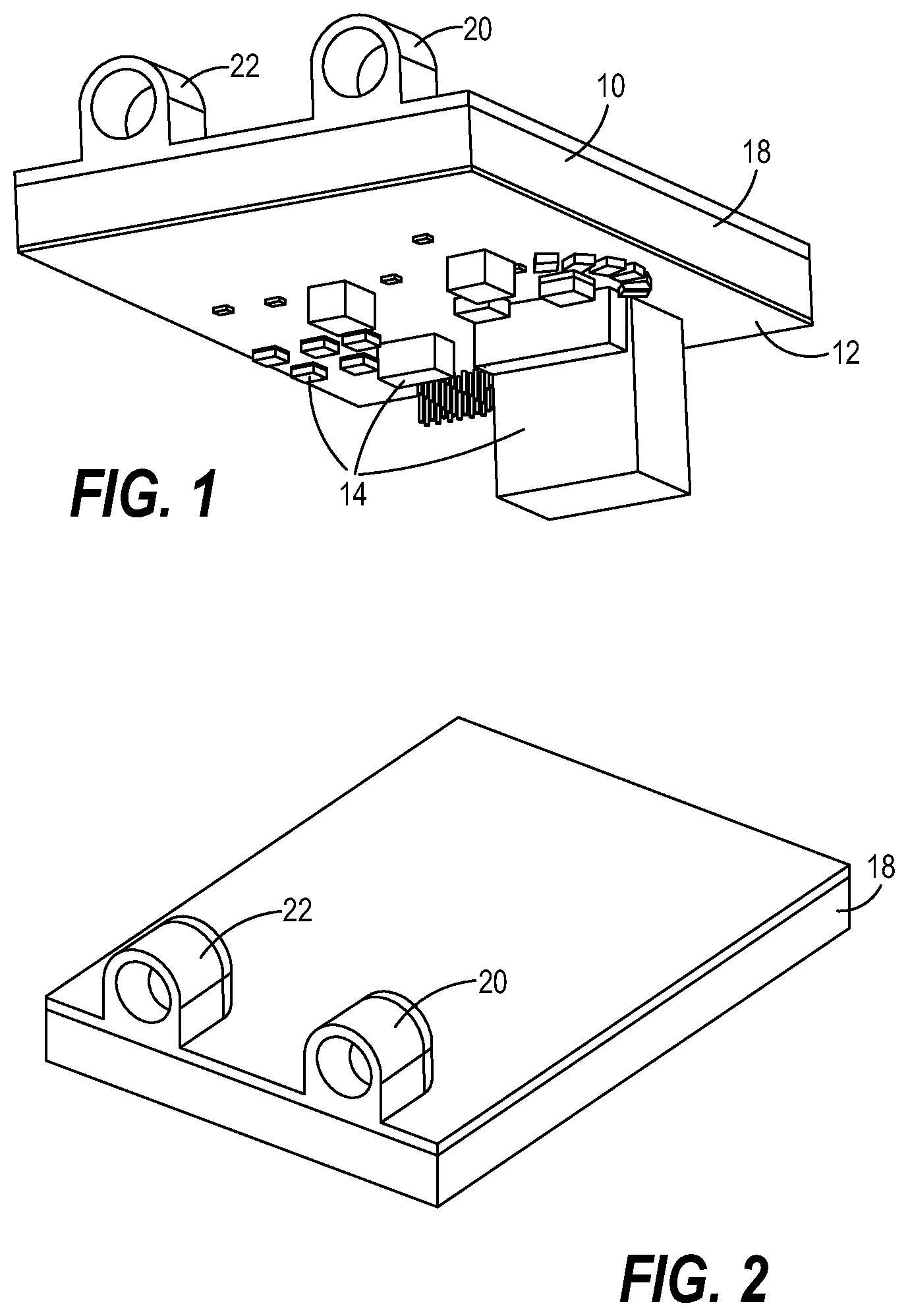 Patent US11818831 — Notched baffled heat exchanger for circuit boards — Figure 1