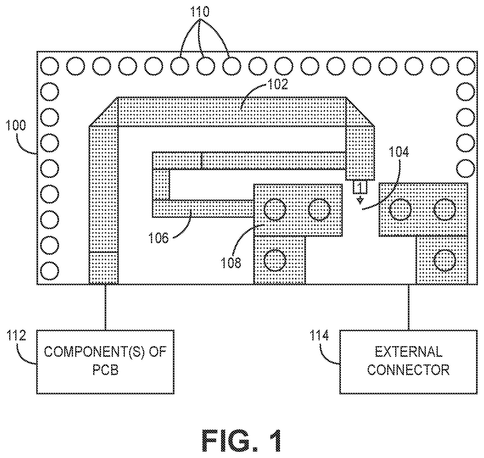 Patent US11818836 — Systems for electrostatic discharge protection — Figure 1