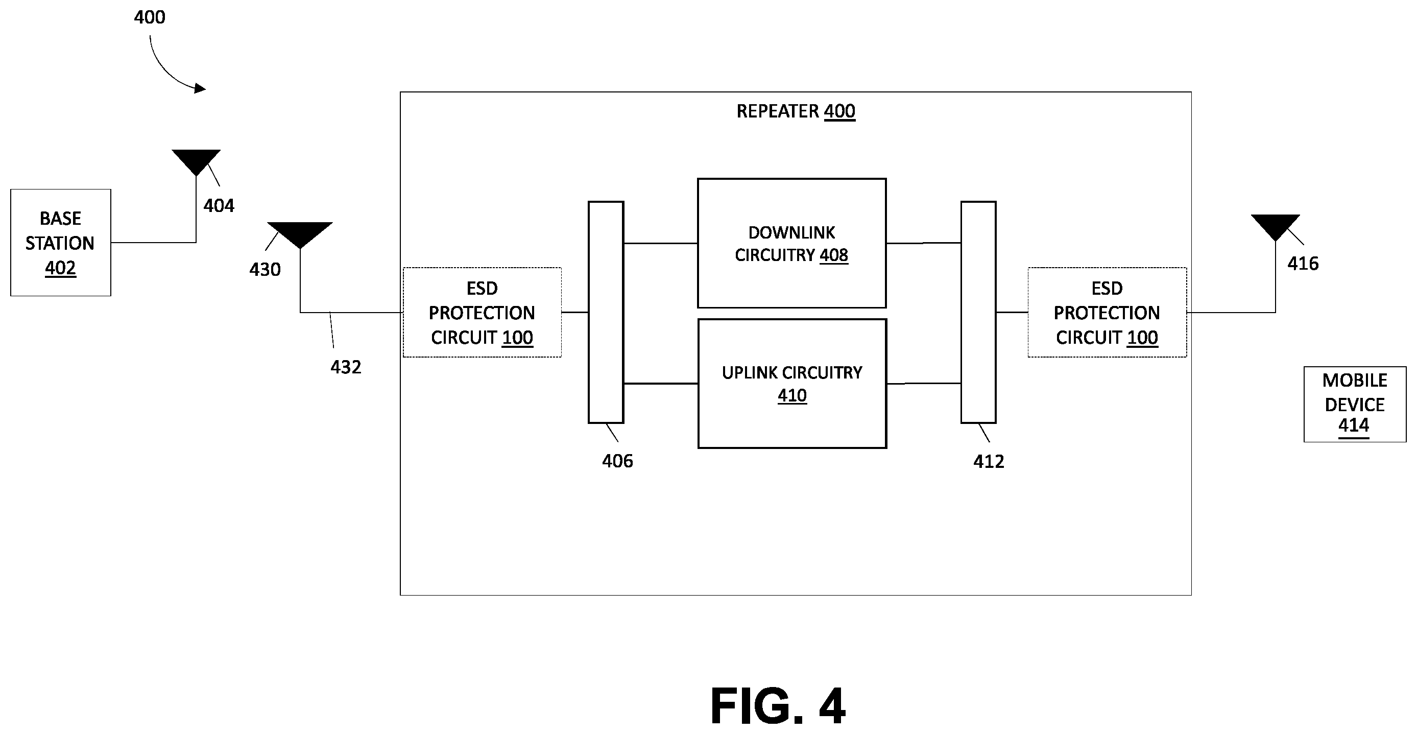 Patent US11818836 Figure 4 – Systems for electrostatic discharge protection