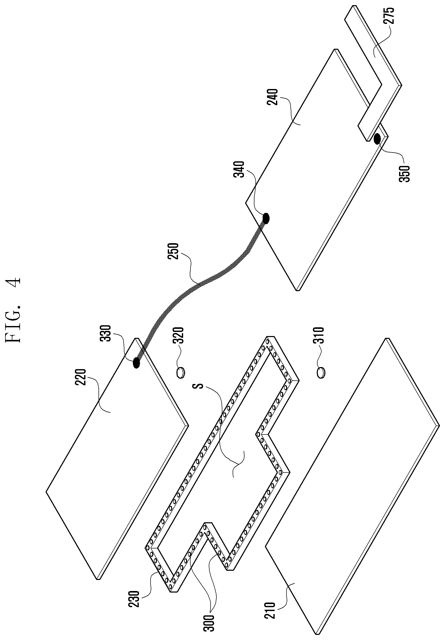 Patent US11818843 Figure 4 – Electronic device including interposer
