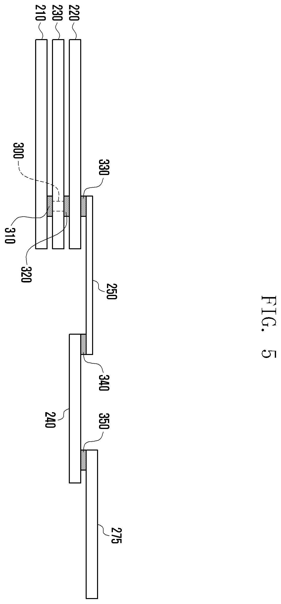 Patent US11818843 Figure 5 – Electronic device including interposer