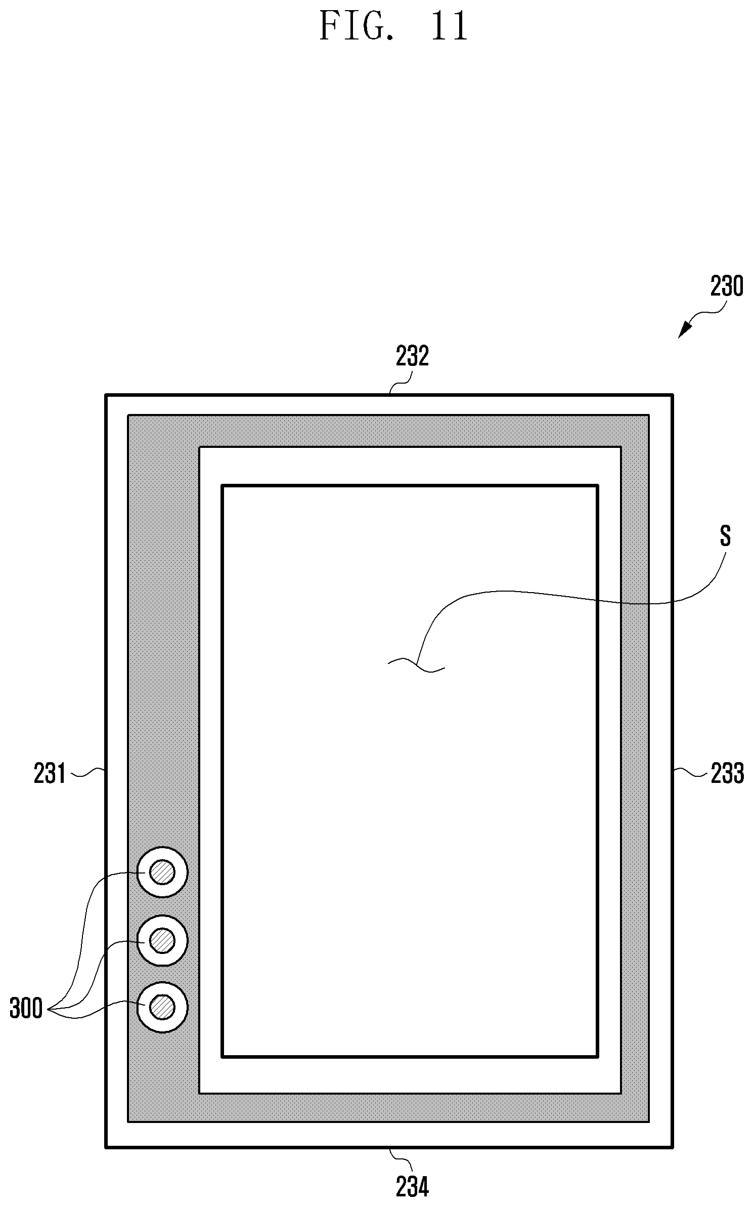 Patent US11818843 Figure 11 – Electronic device including interposer