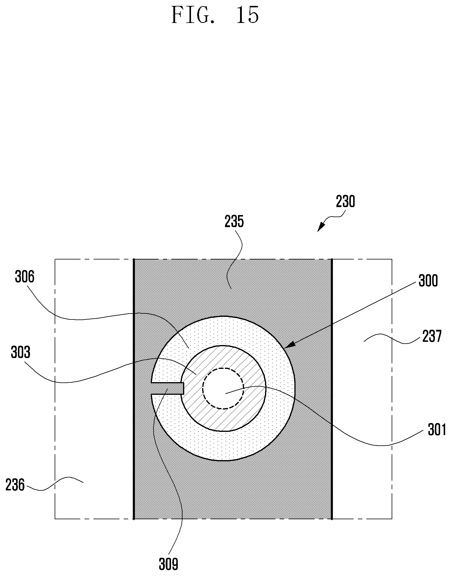Patent US11818843 Figure 15 – Electronic device including interposer
